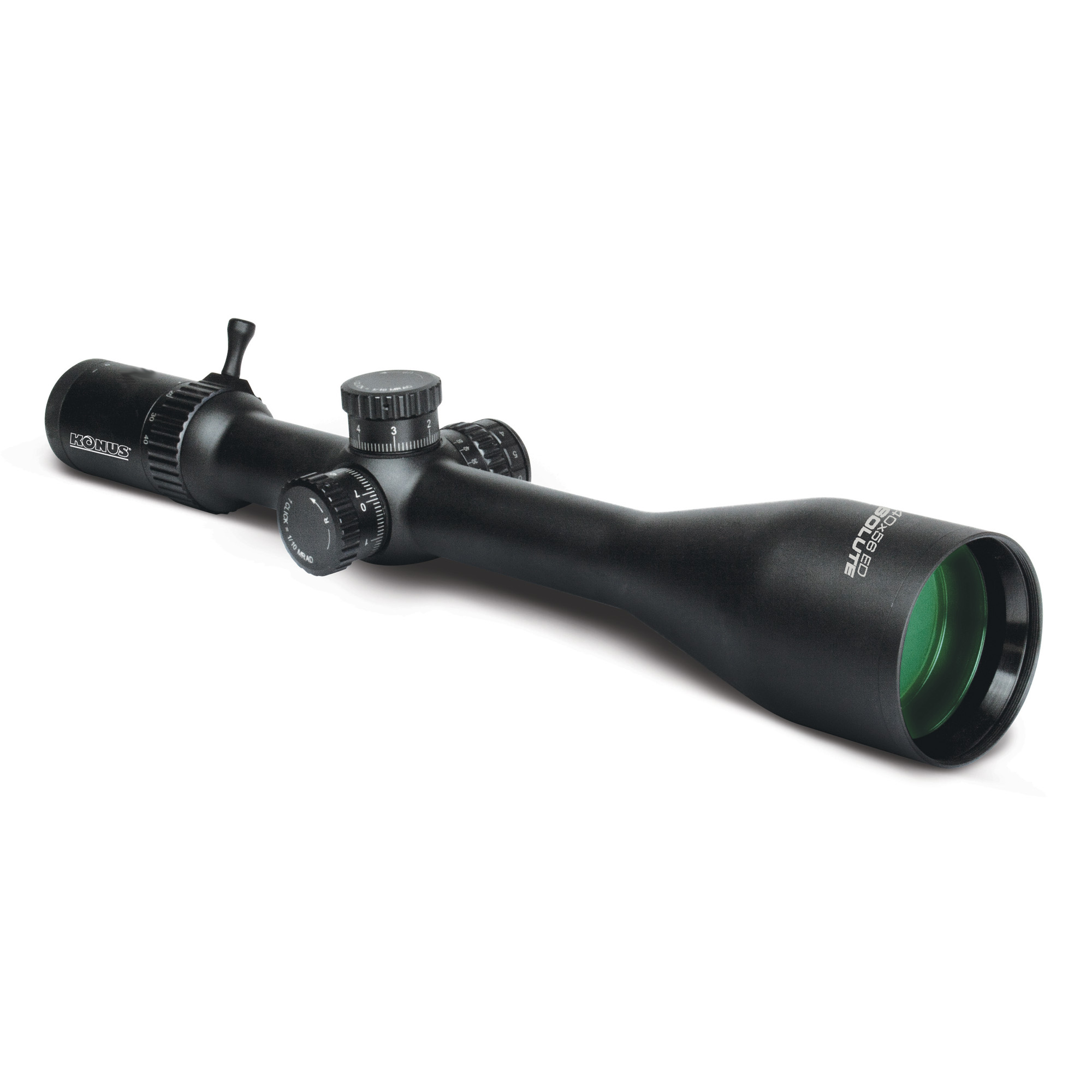 Konus Absolute Illuminated Mil-Dot 5-40X Rifle Scope 30mm – Black