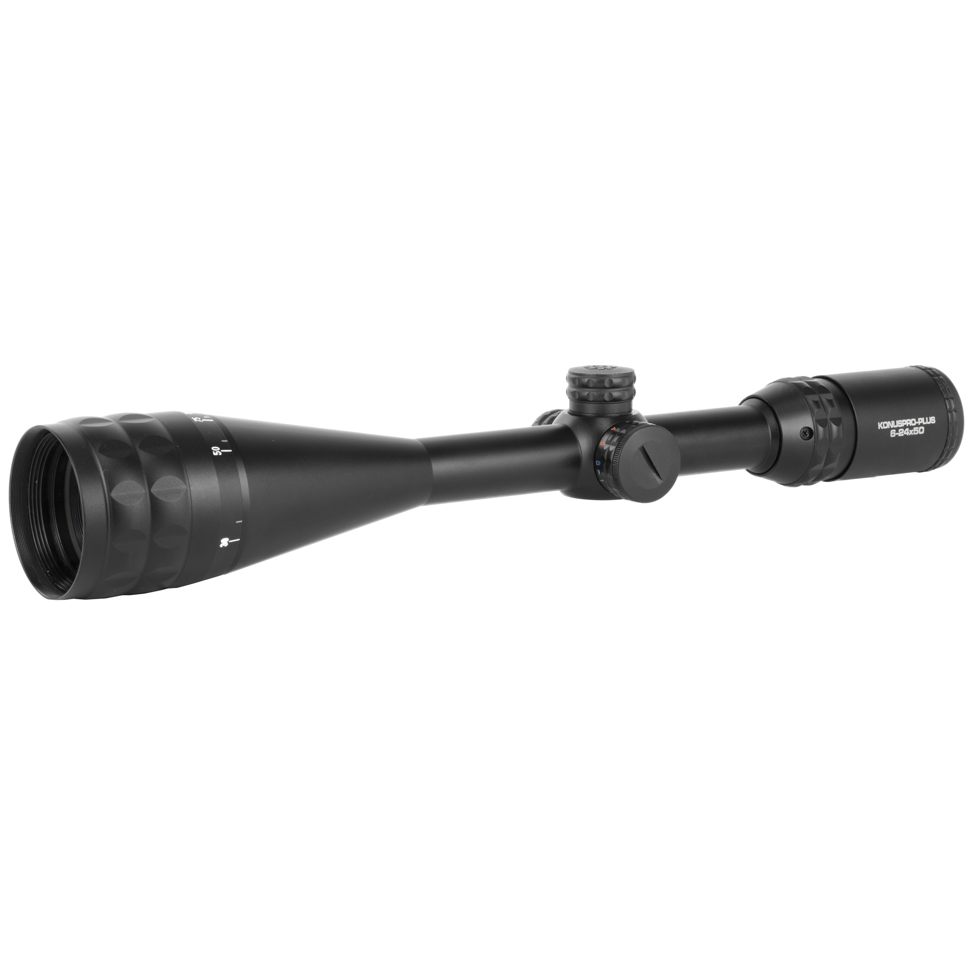 Konus Pro Plus Fine Crosshair 6-24X Rifle Scope 1″ – Black