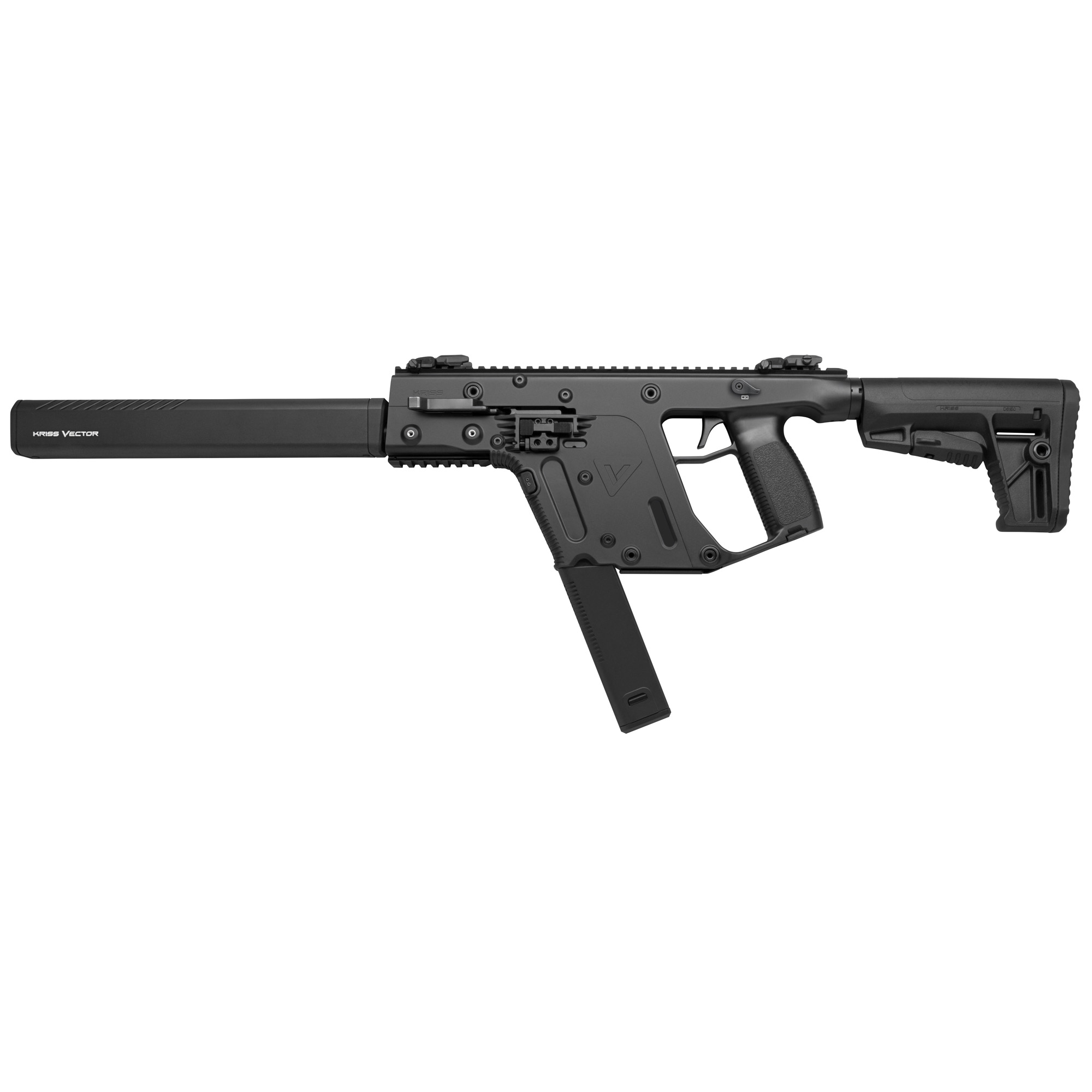 Kriss Vector CRB Gen II Carbine 16″ 10mm 33rd Front/Rear Flip Sights – Black