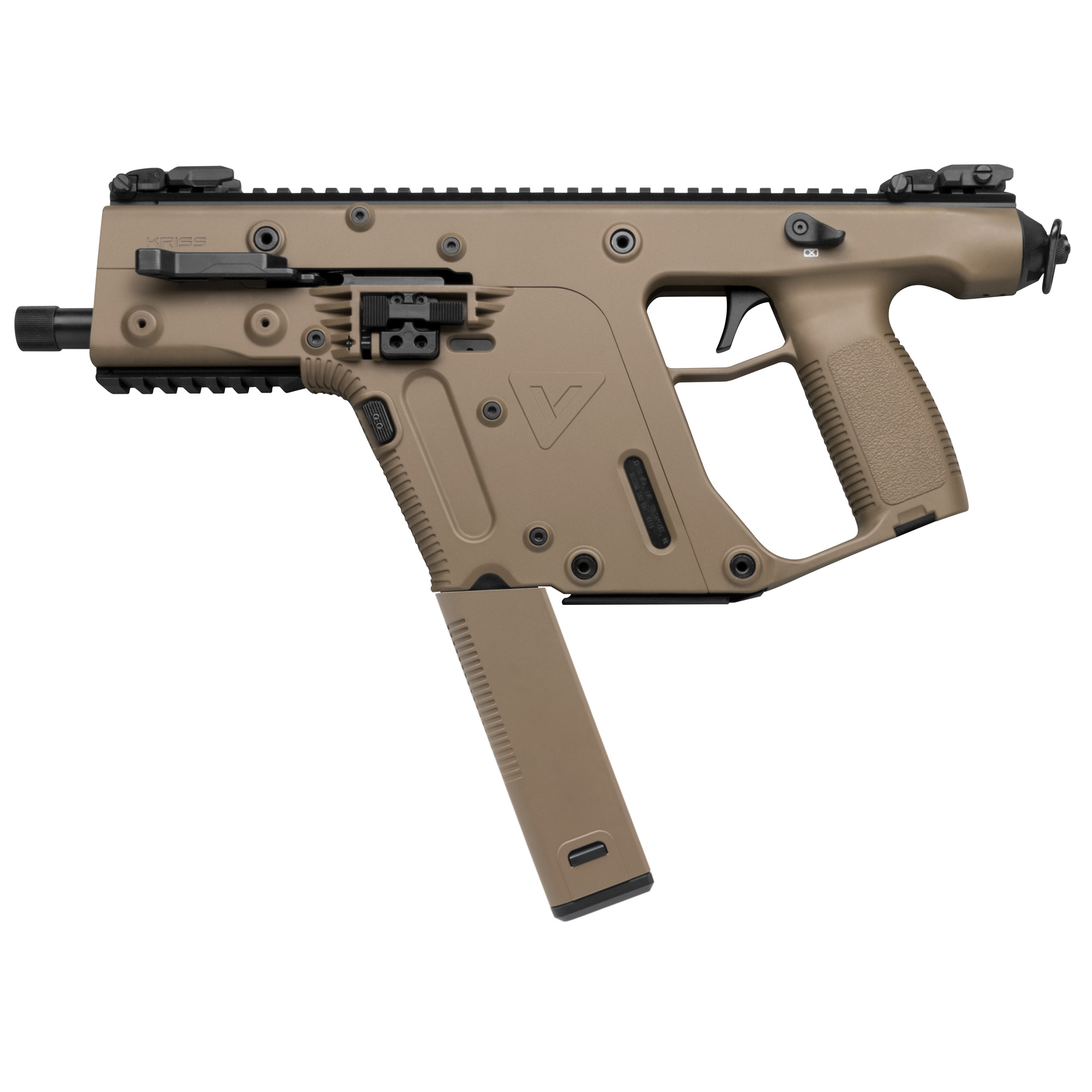 Kriss Vector SDP Gen II Pistol 5.5″ 45 ACP 30rd Front/Rear Flip Sights – Flat Dark Earth