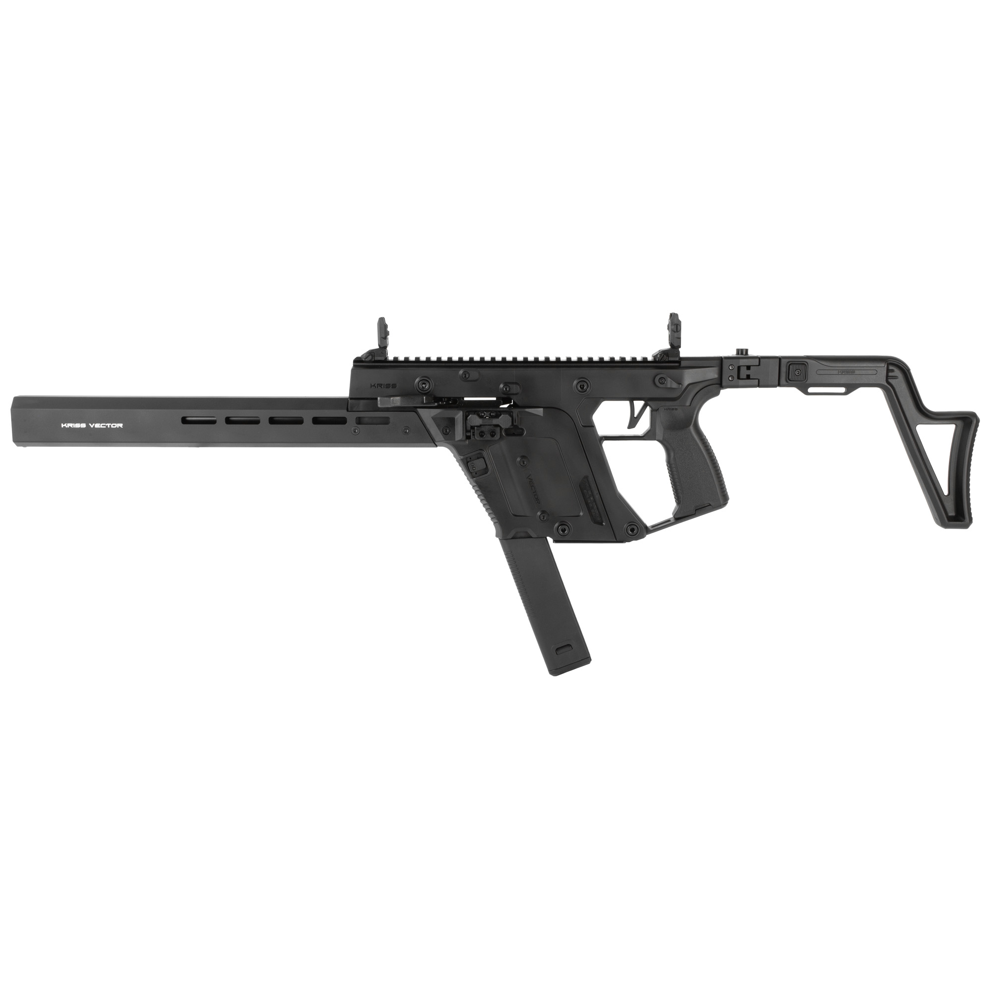 Kriss Vector CRB Gen III Carbine 16″ 9mm 40rd Front/Rear Flip Sights – Black