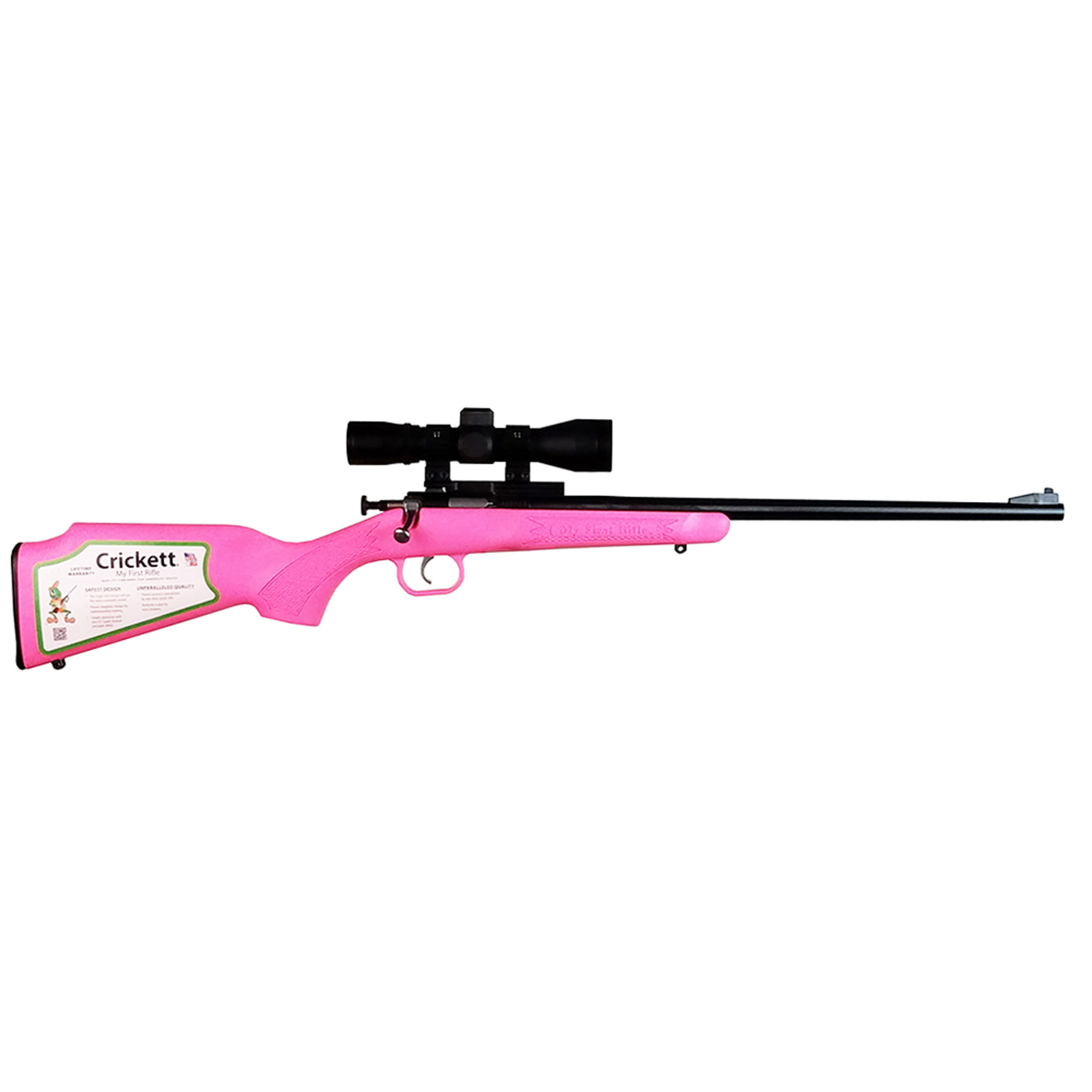 Keystone Crickett Gen2 Compact 16.125″ 22 LR Single Shot Adjustable Sights – Pink