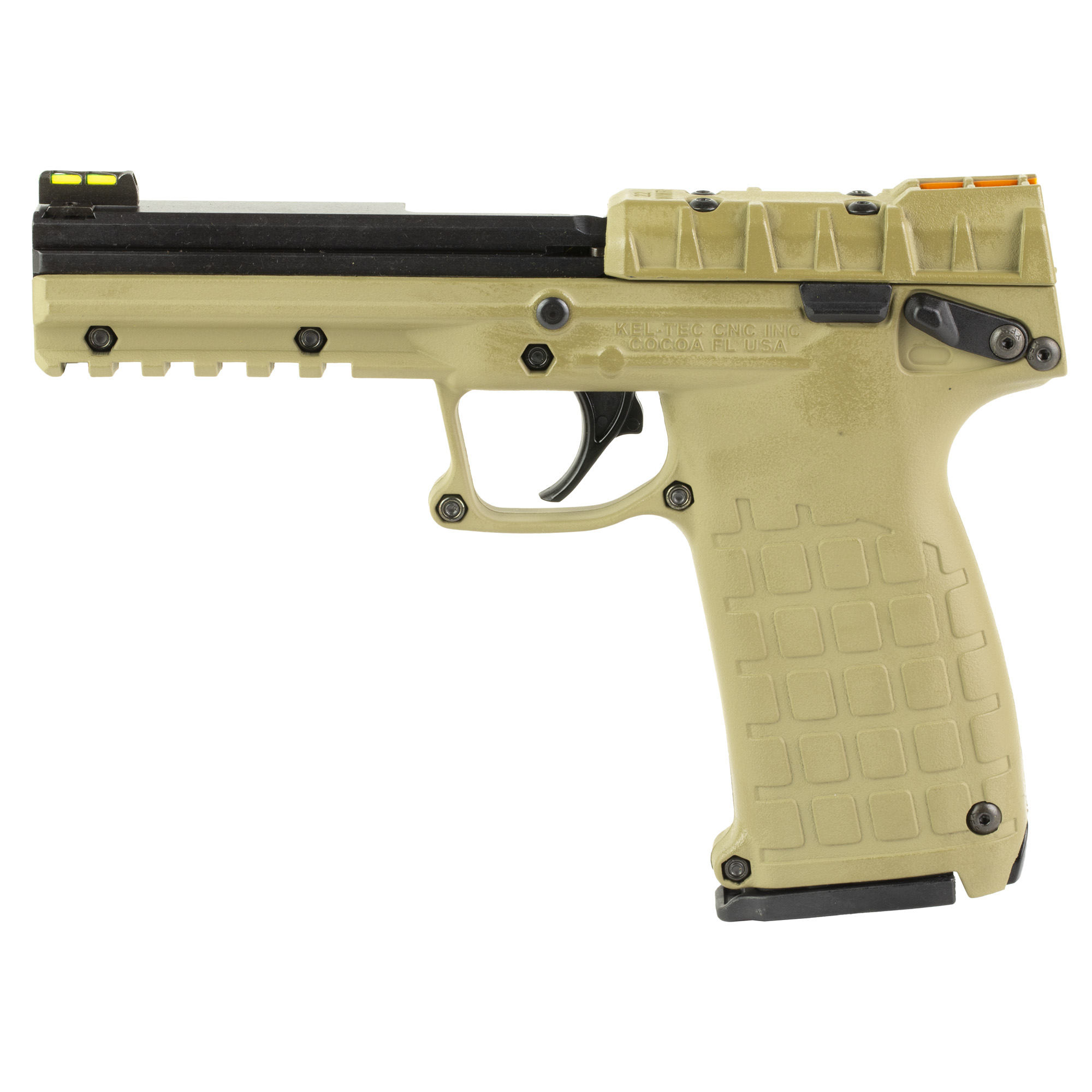 Kel-Tec PMR30 Single Action 4.3″ 22 WMR 10rd Fiber Optic – Tan