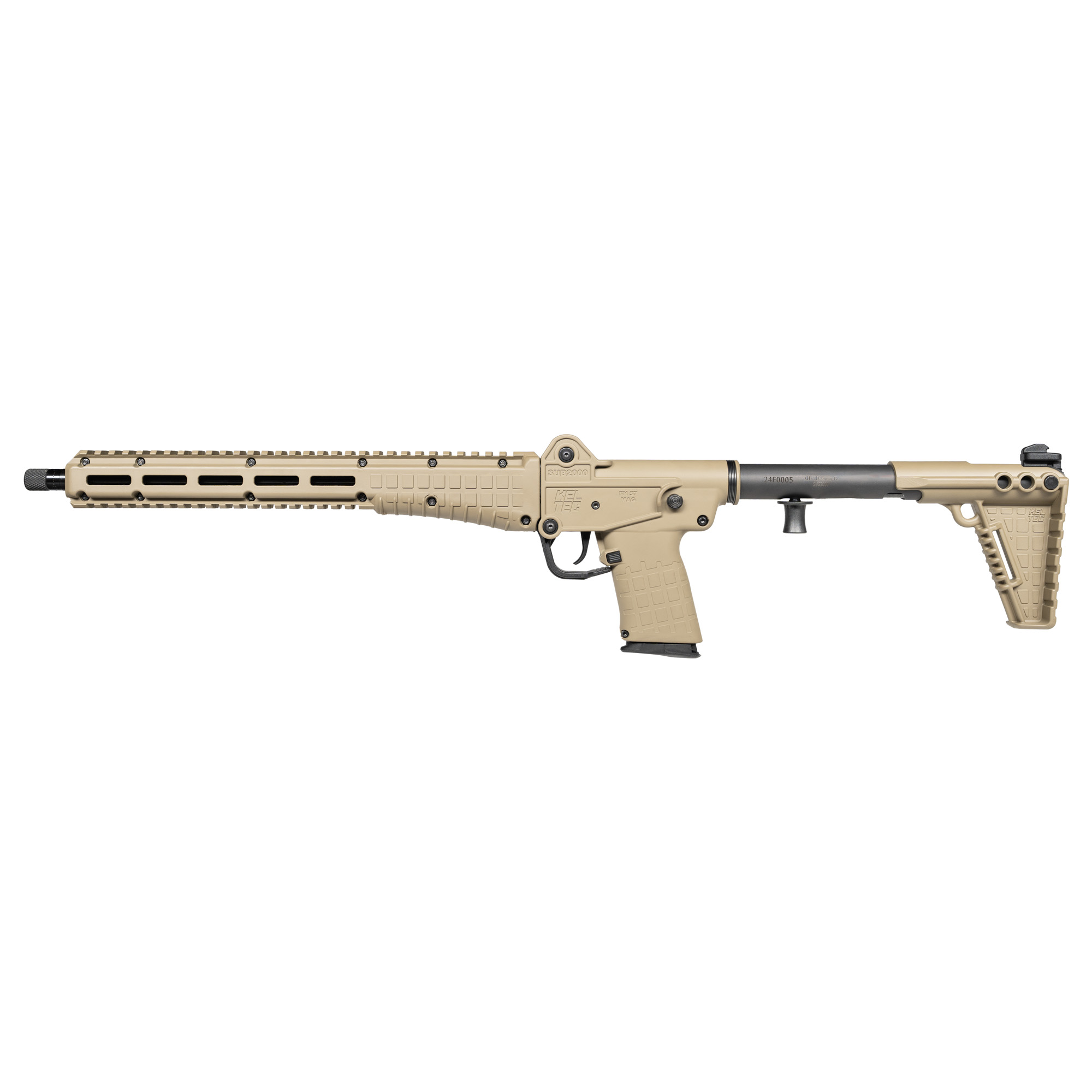 Kel-Tec Sub 2000 Gen3 Carbine 16.1″ 5.7X28mm 20rd Adjustable Sights – Tan