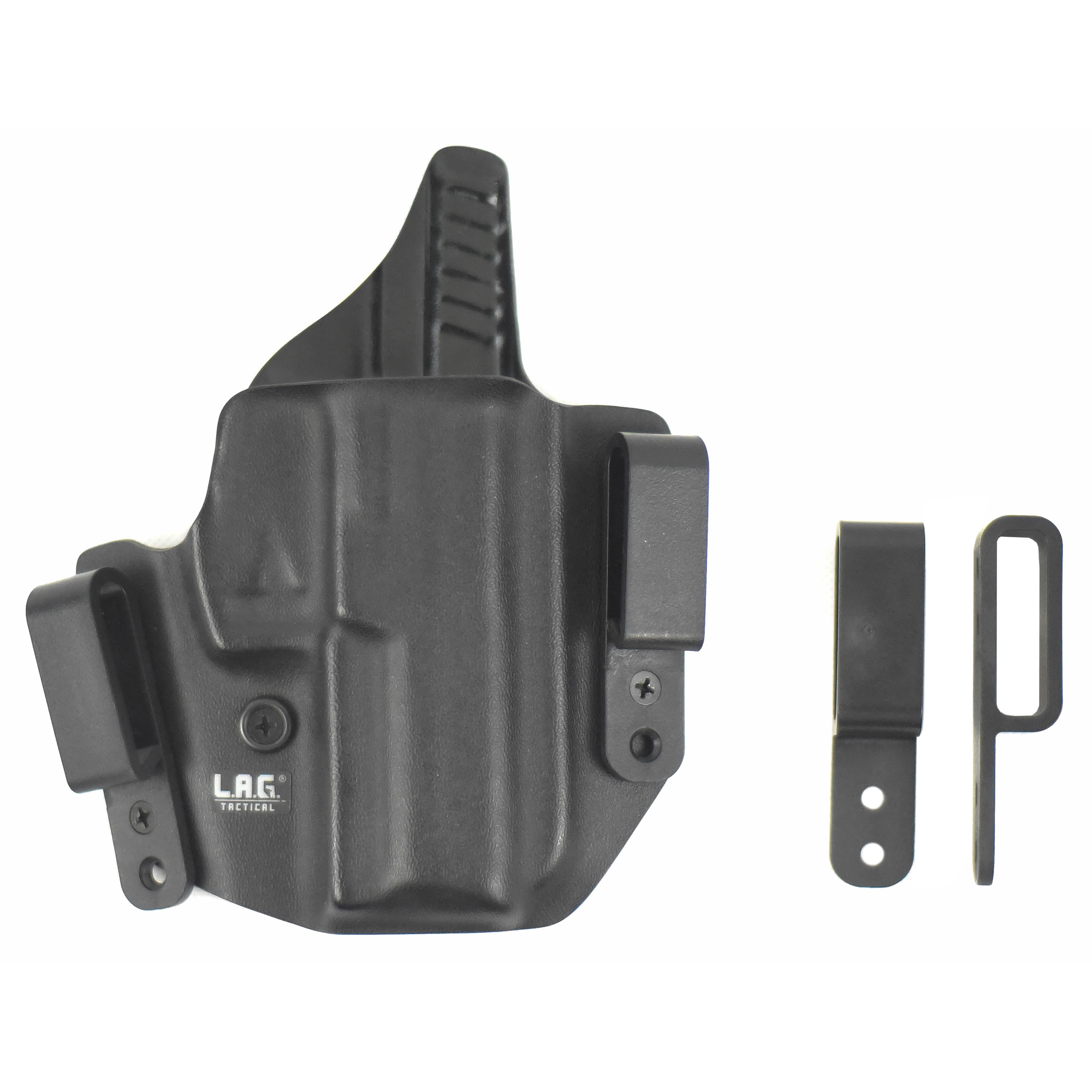 L.A.G. Tactical Springfield Hellcat Pro Defender Right Hand Kydex Inside Waistband Holster – Black