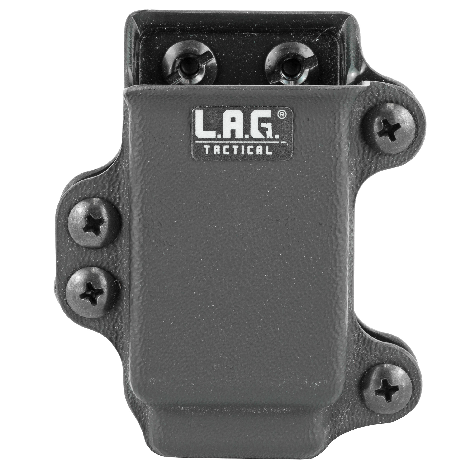 L.A.G. Tactical 45/10MM Single Pistol Magazine Carrier Kydex Magazine Pouch – Black