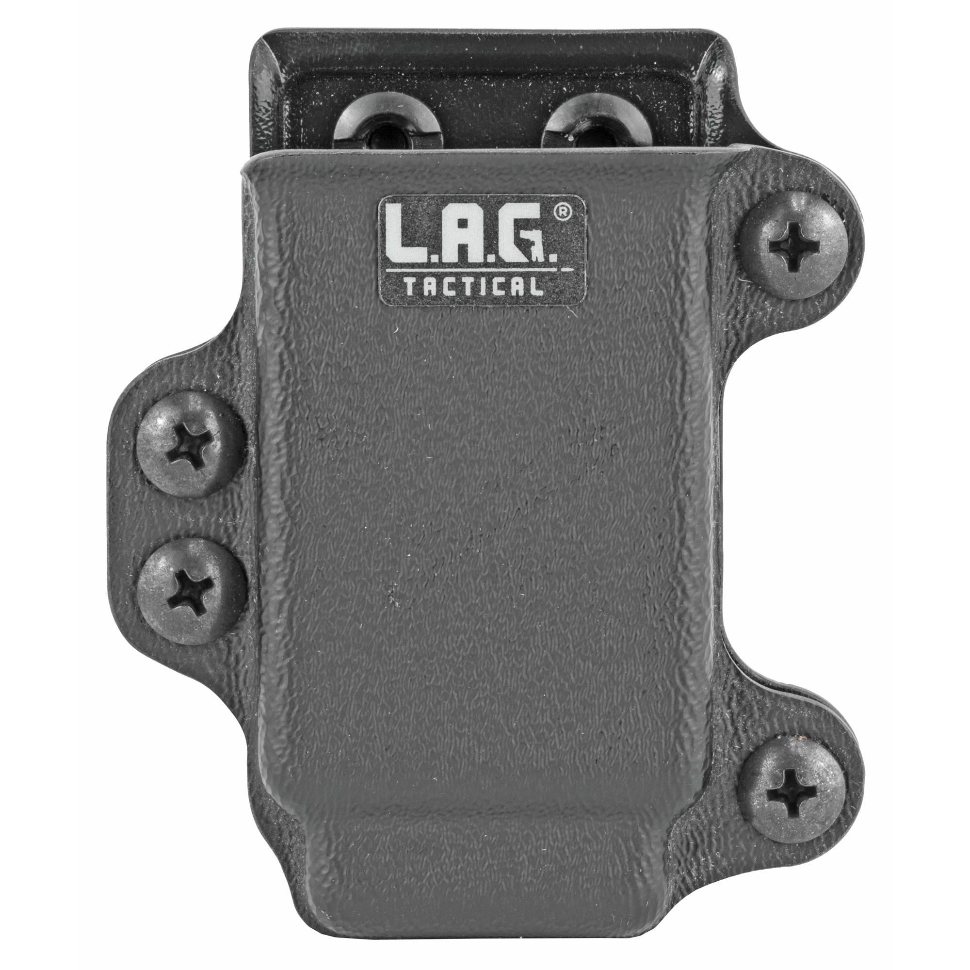 L.A.G. Tactical 45ACP Single Pistol Magazine Carrier Kydex Magazine Pouch – Black