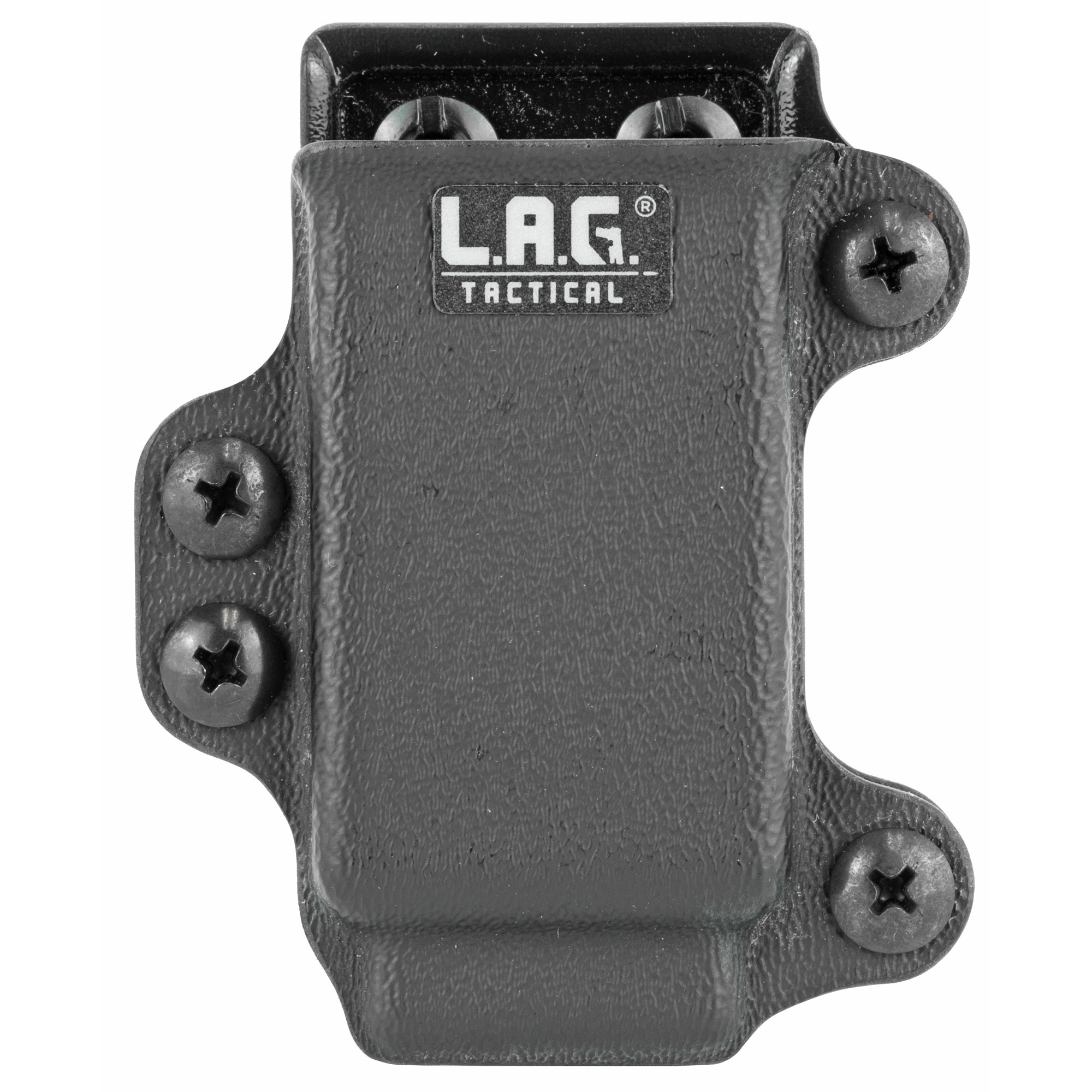 L.A.G. Tactical Glock 43 Single Pistol Magazine Carrier Kydex Magazine Pouch – Black