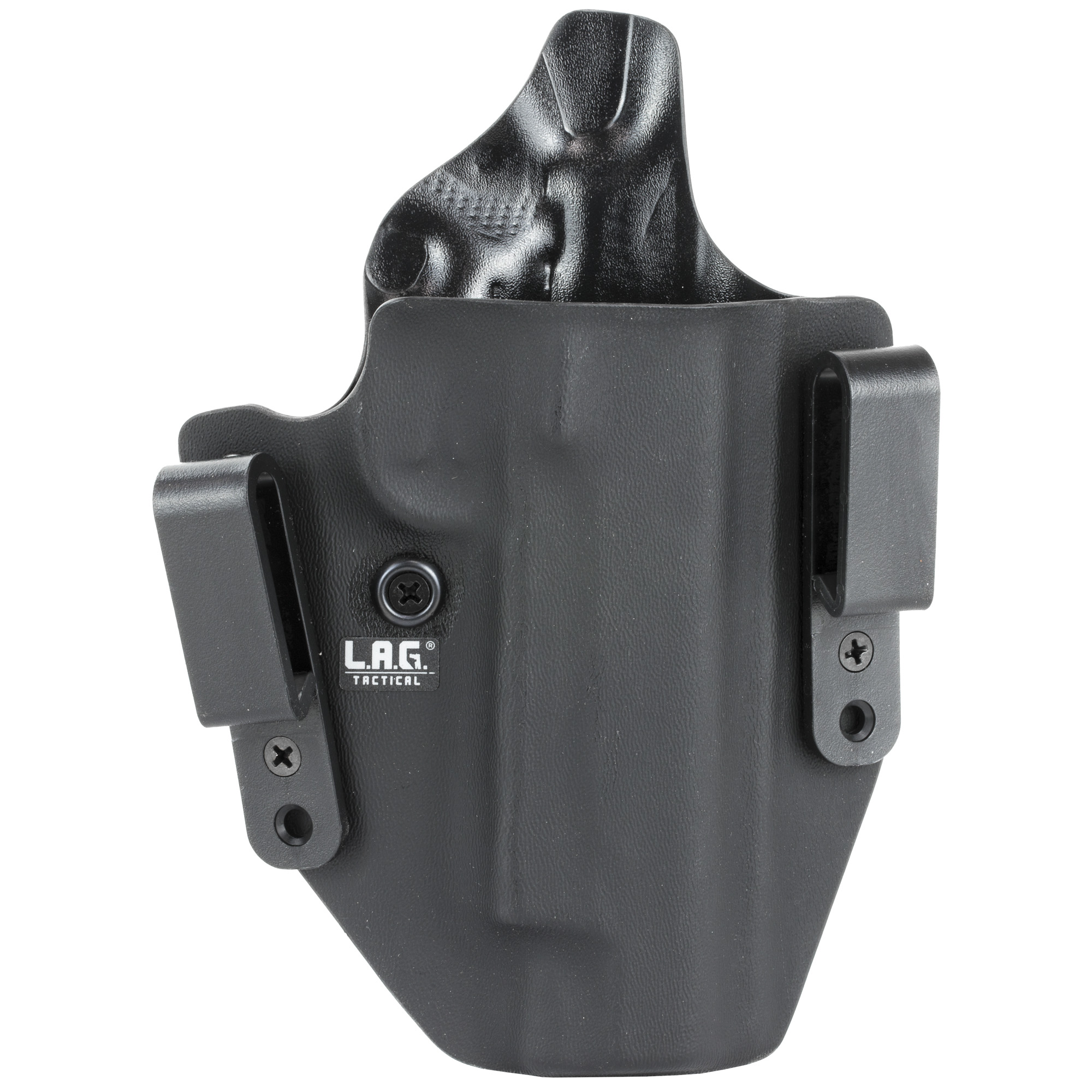 L.A.G. Tactical 1911 with Rail Defender 5″ Right Hand Kydex Holster – Black