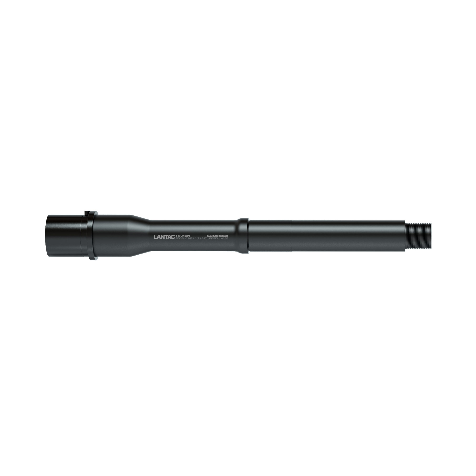 LanTac AR-15 Raven 300 Blackout 7.5″ 1:8 Barrel – Black