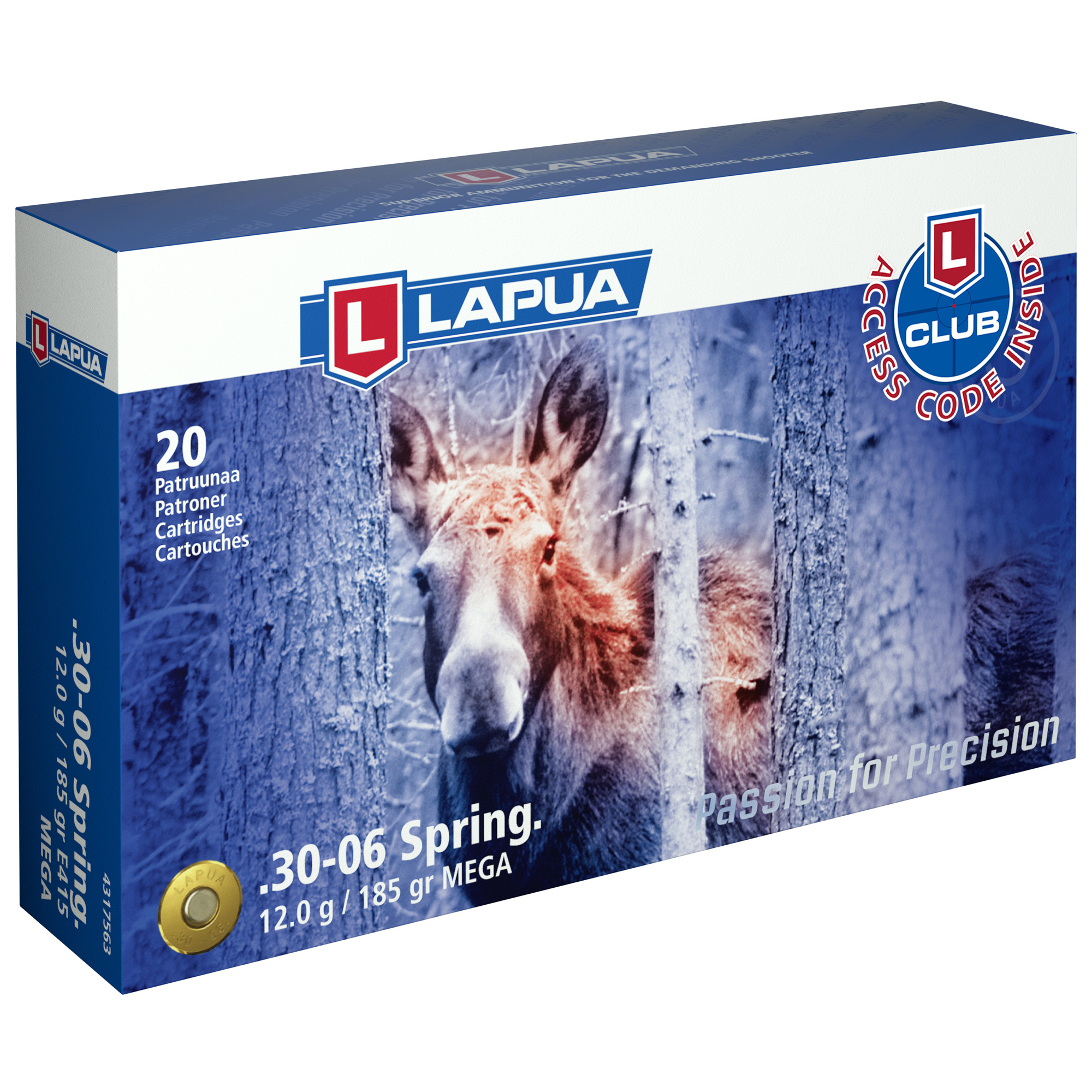 Lapua Mega 30-06 Springfield 185gr Jacketed Soft Point – 20rd