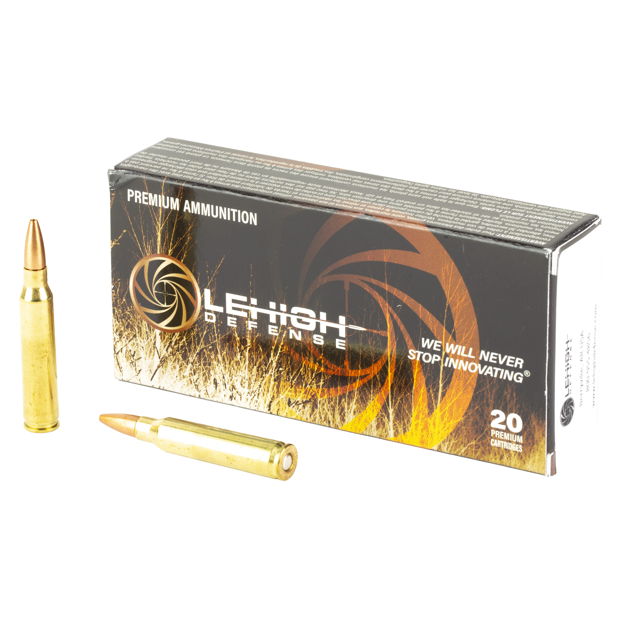 Lehigh Defense Controlled Chaos 223 Remington 55gr Boat Tail Hollow Point – 20rd