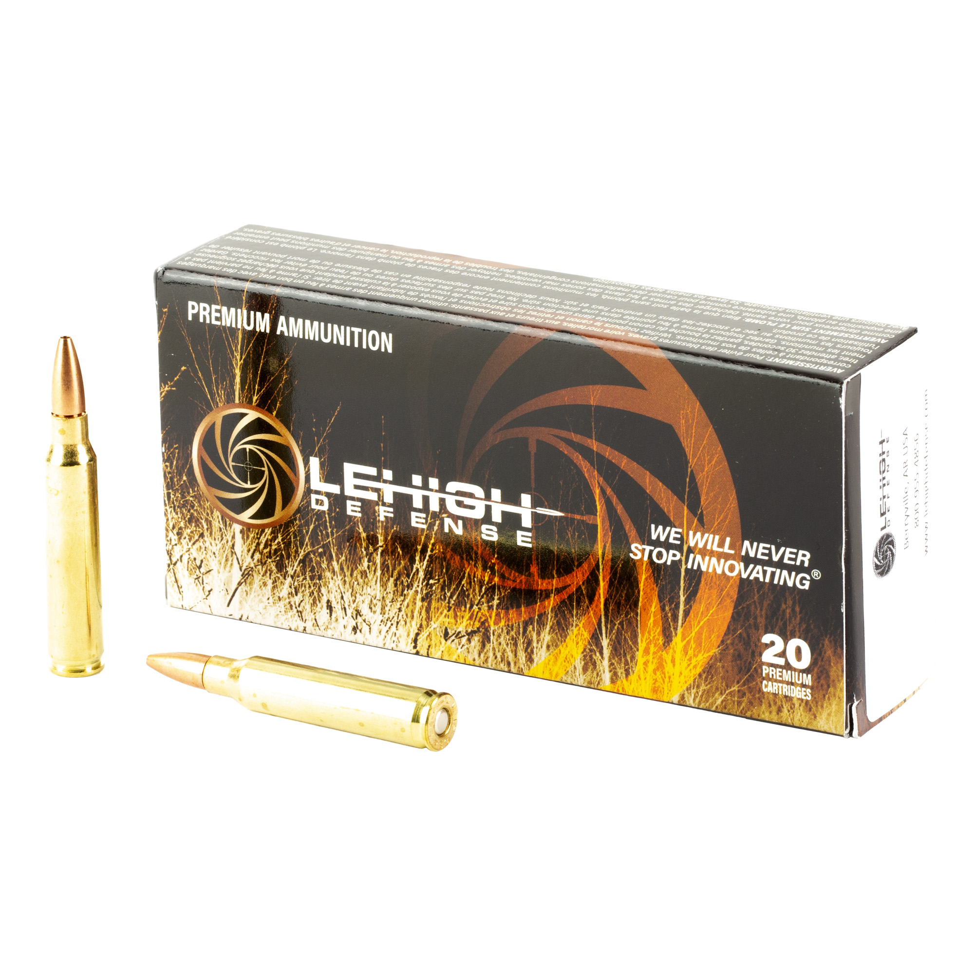 Lehigh Defense Controlled Chaos 223 Remington 62gr Boat Tail Hollow Point – 20rd