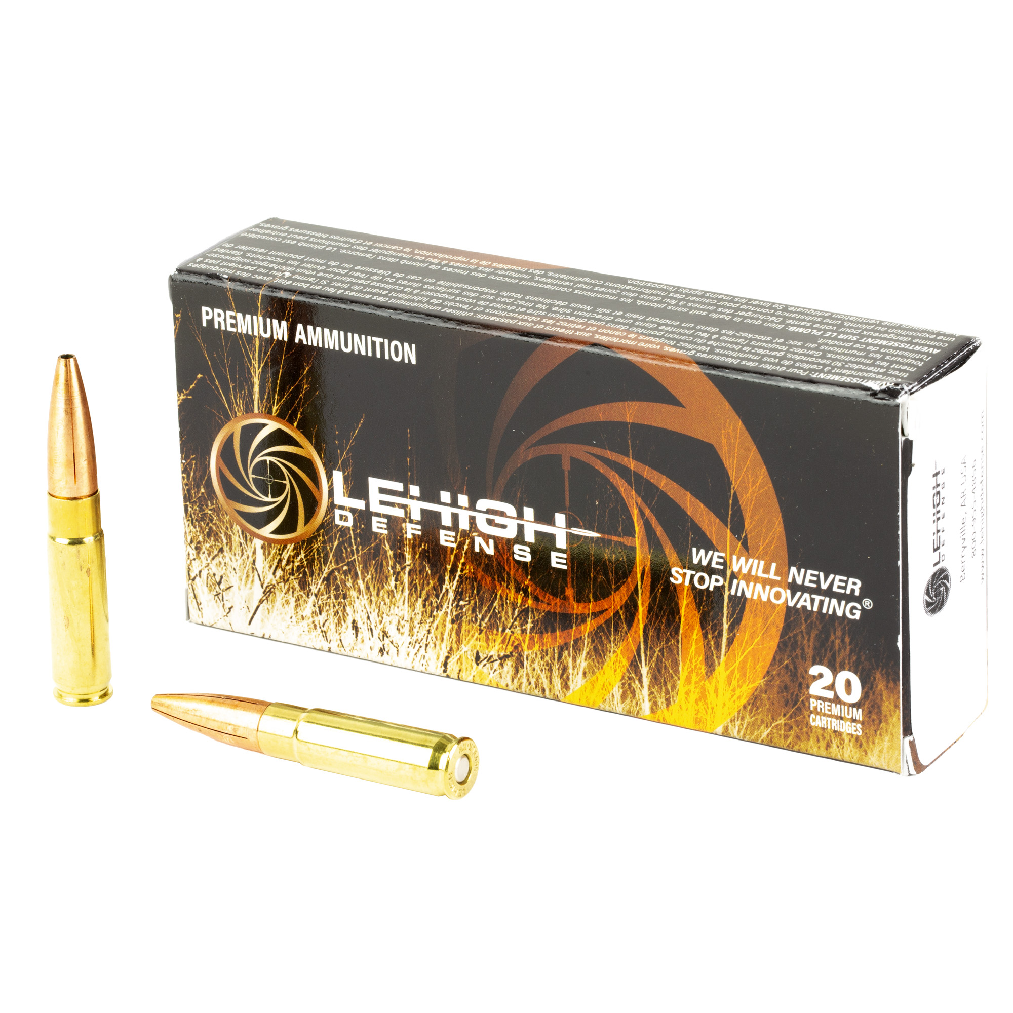 Lehigh Defense Maximum Expansion 300 Blackout 194gr Boat Tail Hollow Point – 20rd