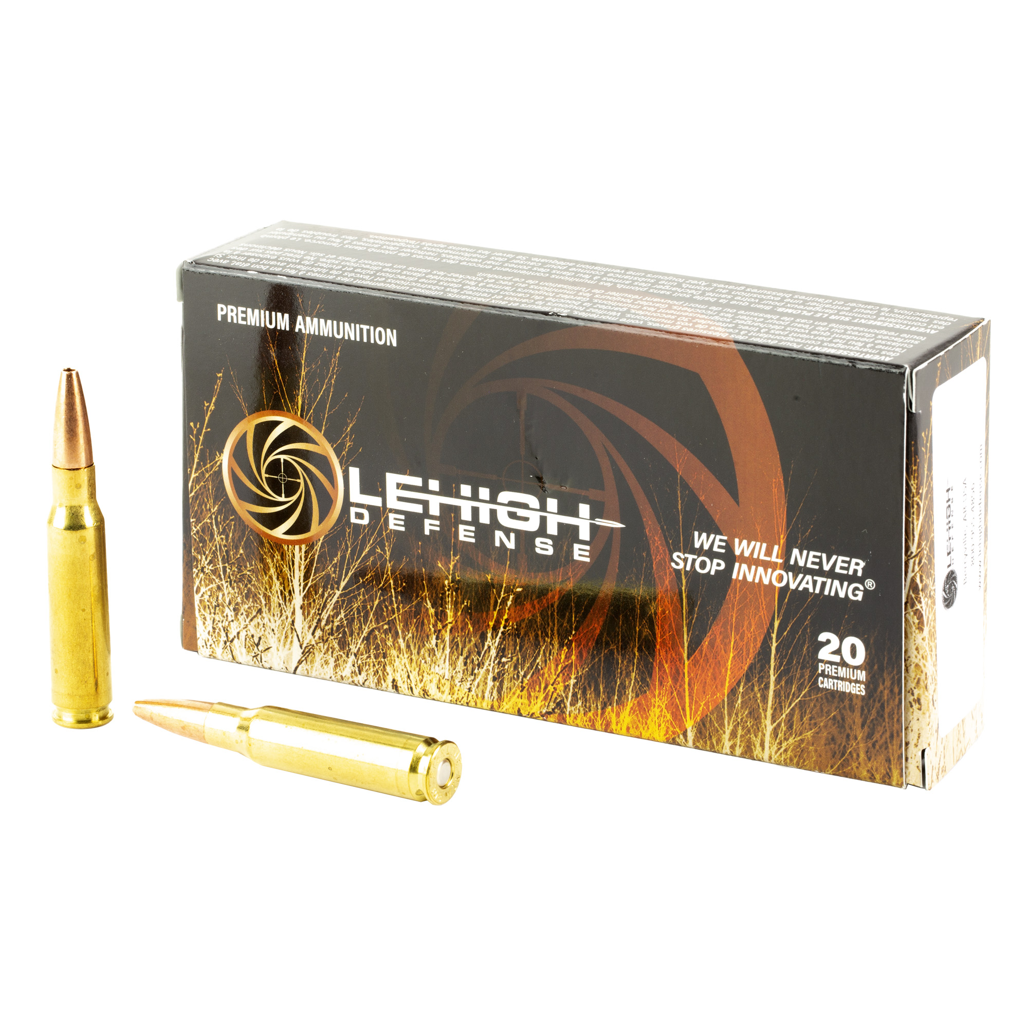 Lehigh Defense Controlled Chaos 308 Winchester 152gr Boat Tail Hollow Point – 20rd