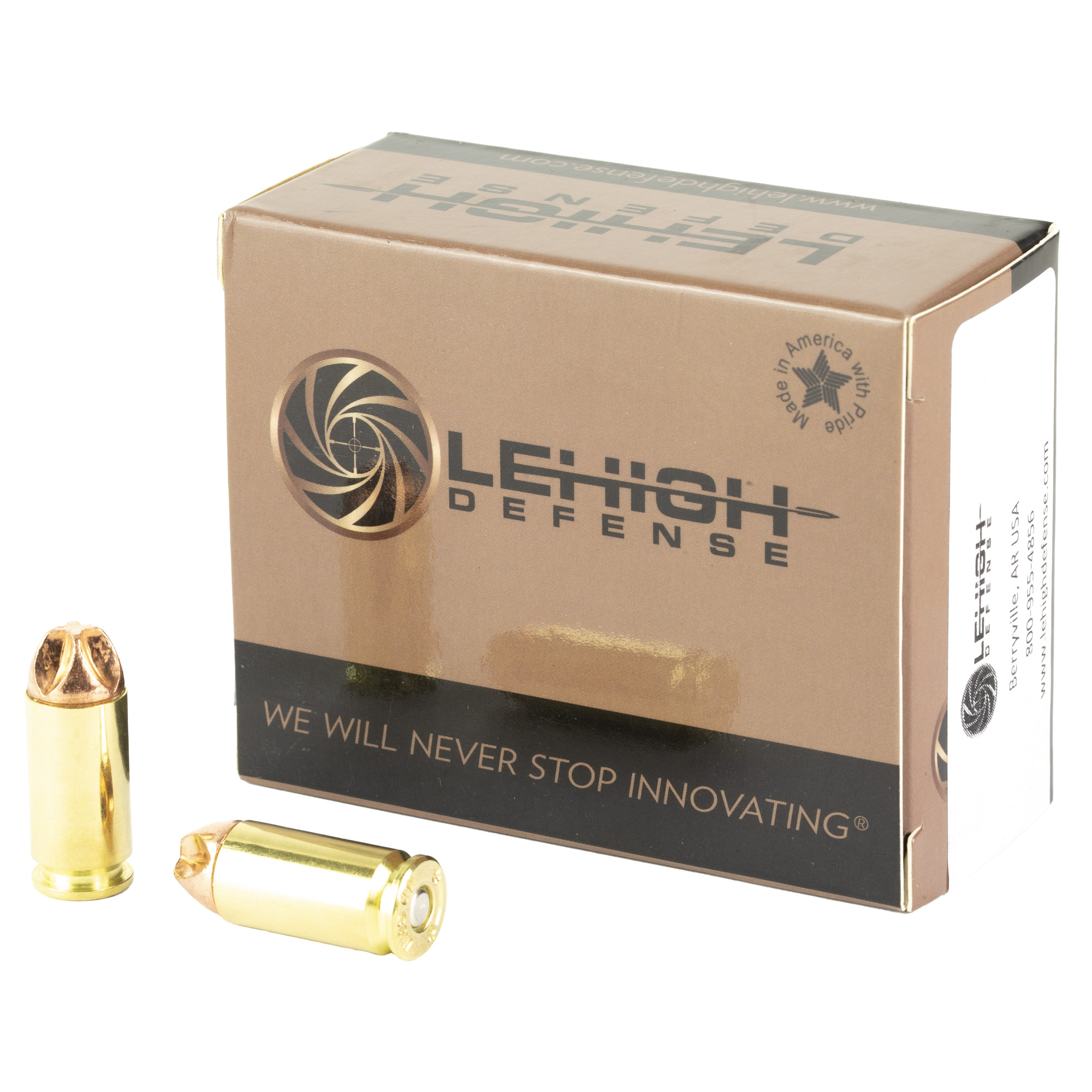 Lehigh Defense Xtreme Defense 40 S&W 115gr Fluid Transfer Monolithic – 20rd