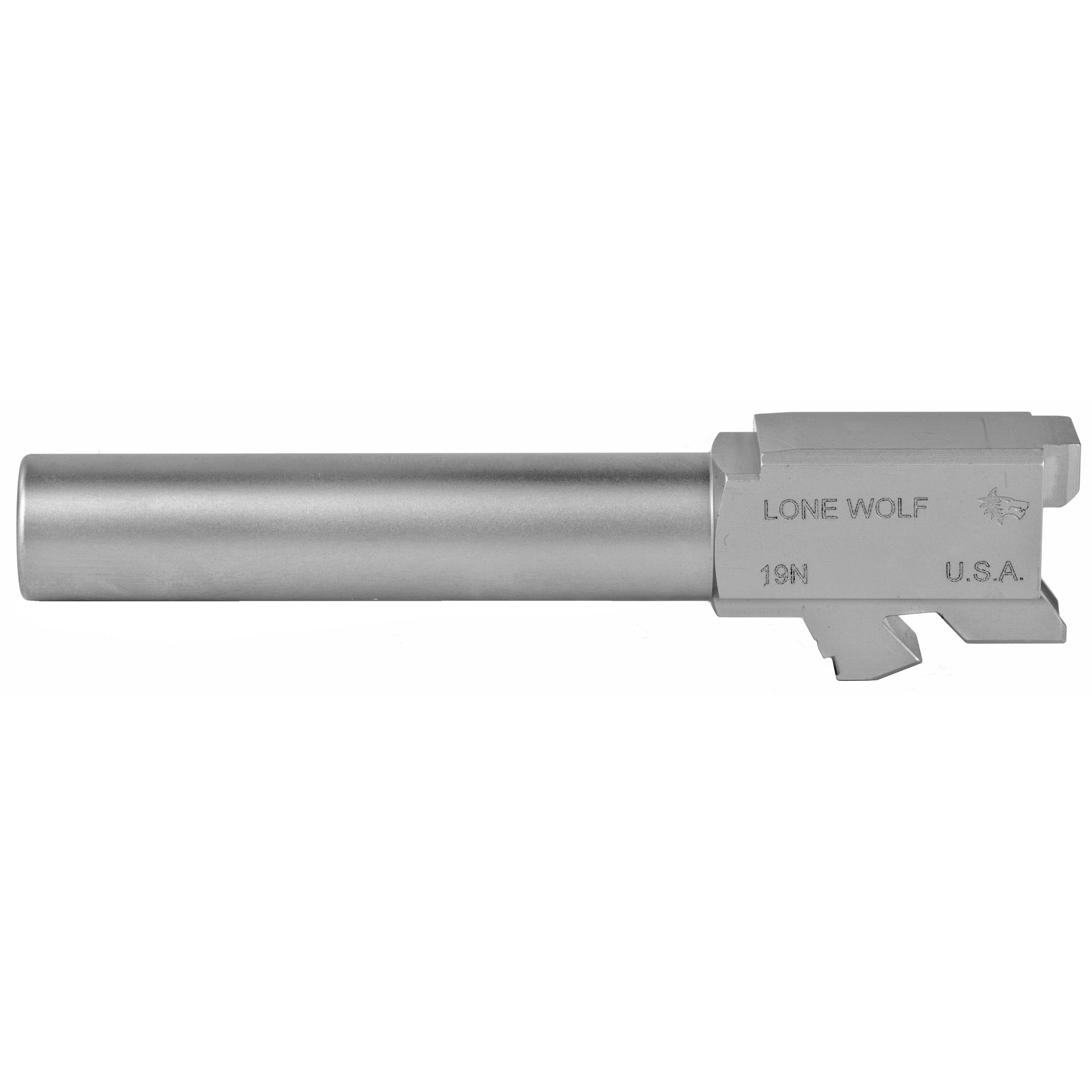 Lone Wolf Glock 19 AlphaWolf 9mm 4.02″ Stainless Barrel – Silver