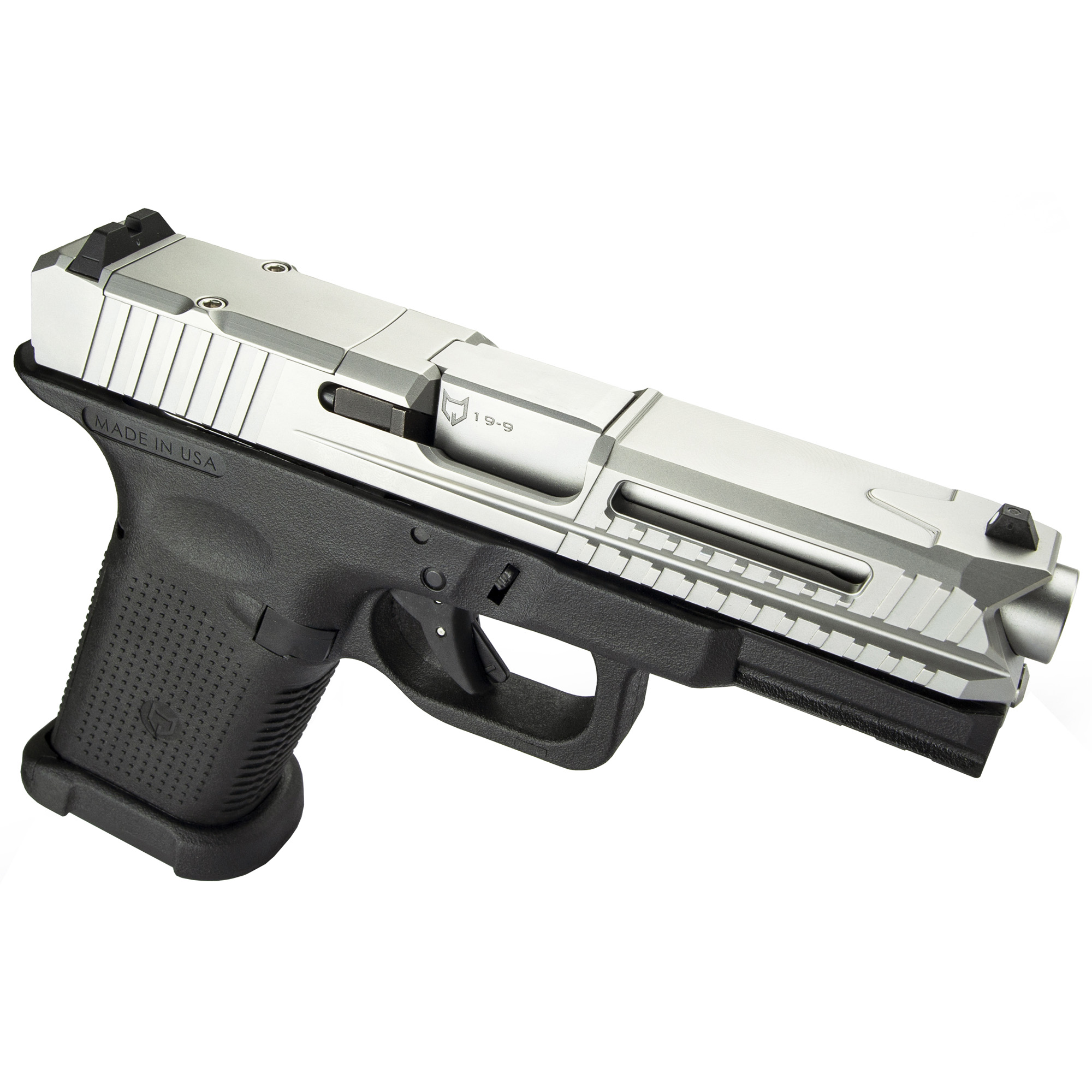 Lone Wolf LTD19 V2 RMR Striker Fired 4″ 9mm 15rd 3 Dot – Silver, Black