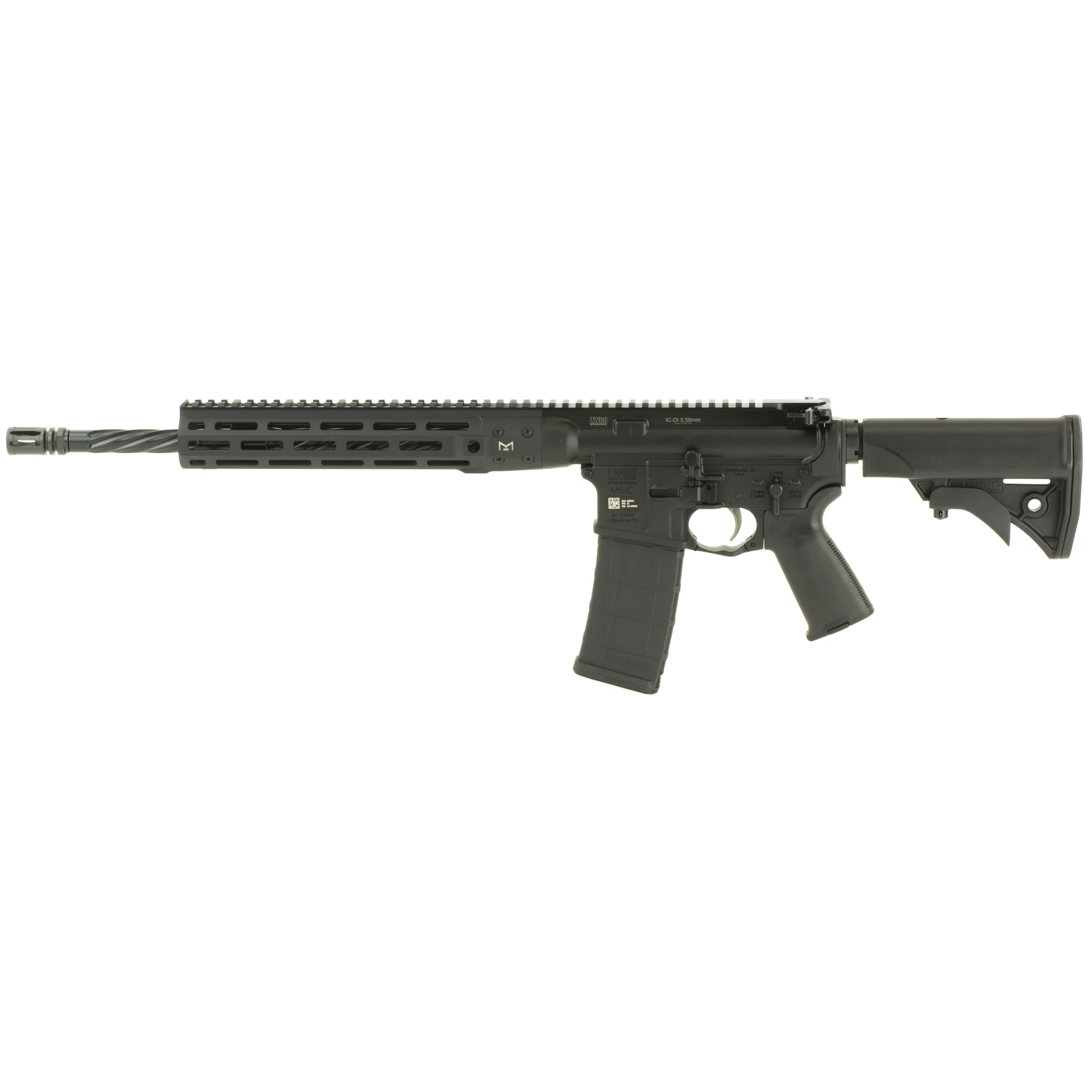 LWRC DI Rifle Compact 16.1″ 5.56 NATO 30rd – Black