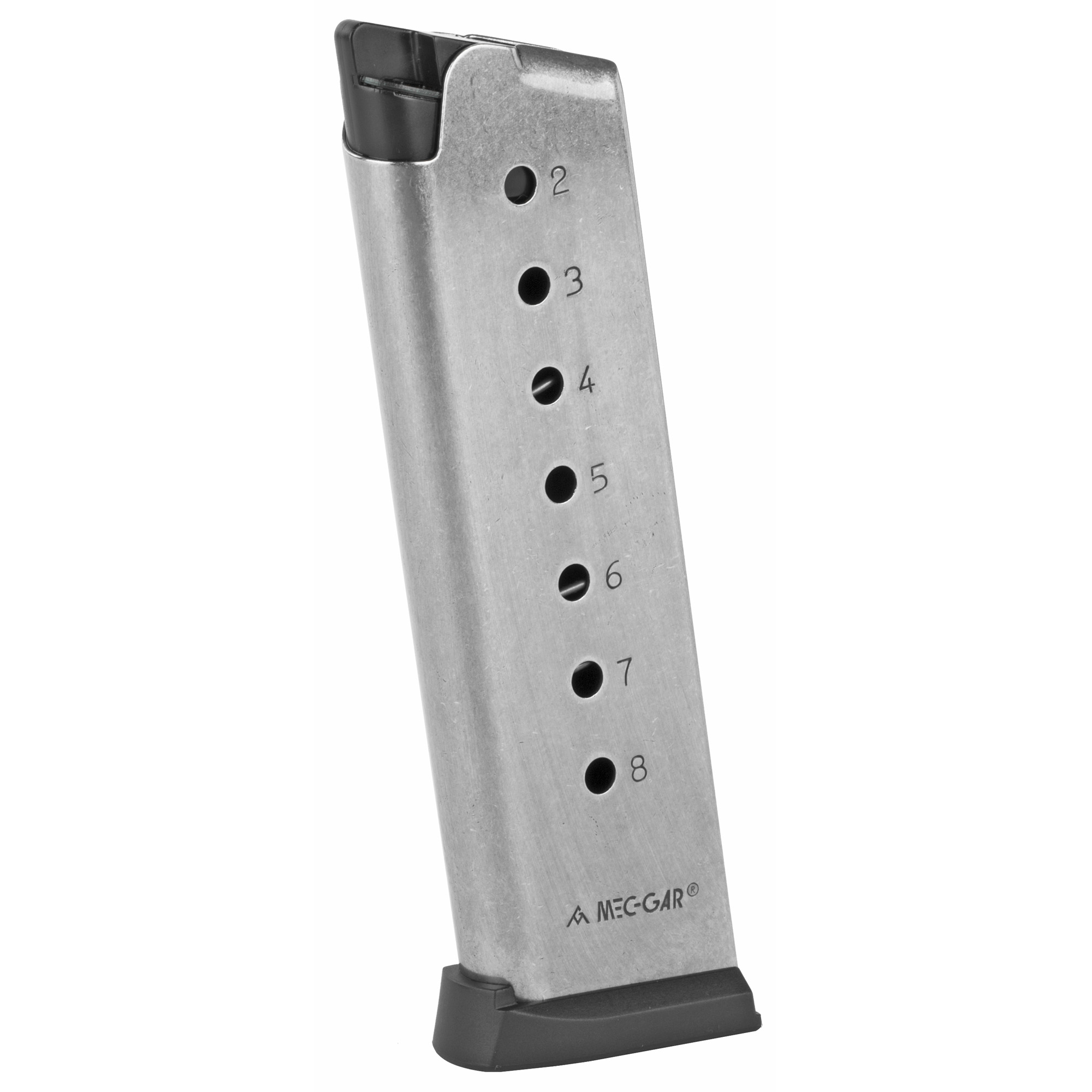 Mec-Gar 1911 45 ACP Magazine 8rd – Silver