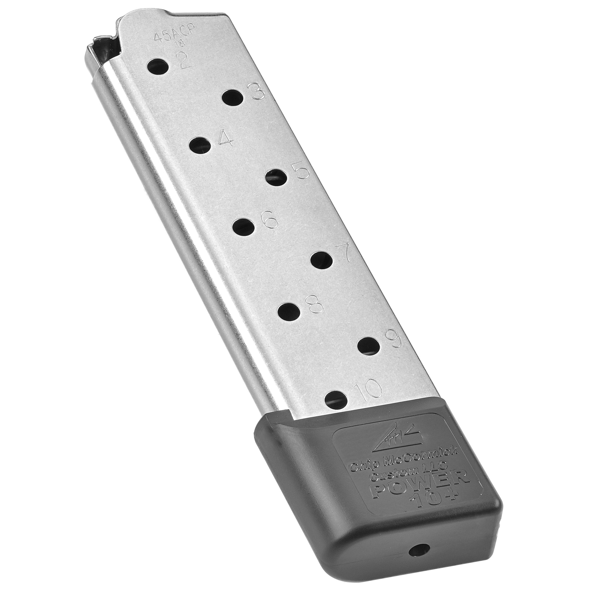 CMC Products1911 Power Mag Plus 45 ACP Magazine 10rd – Silver