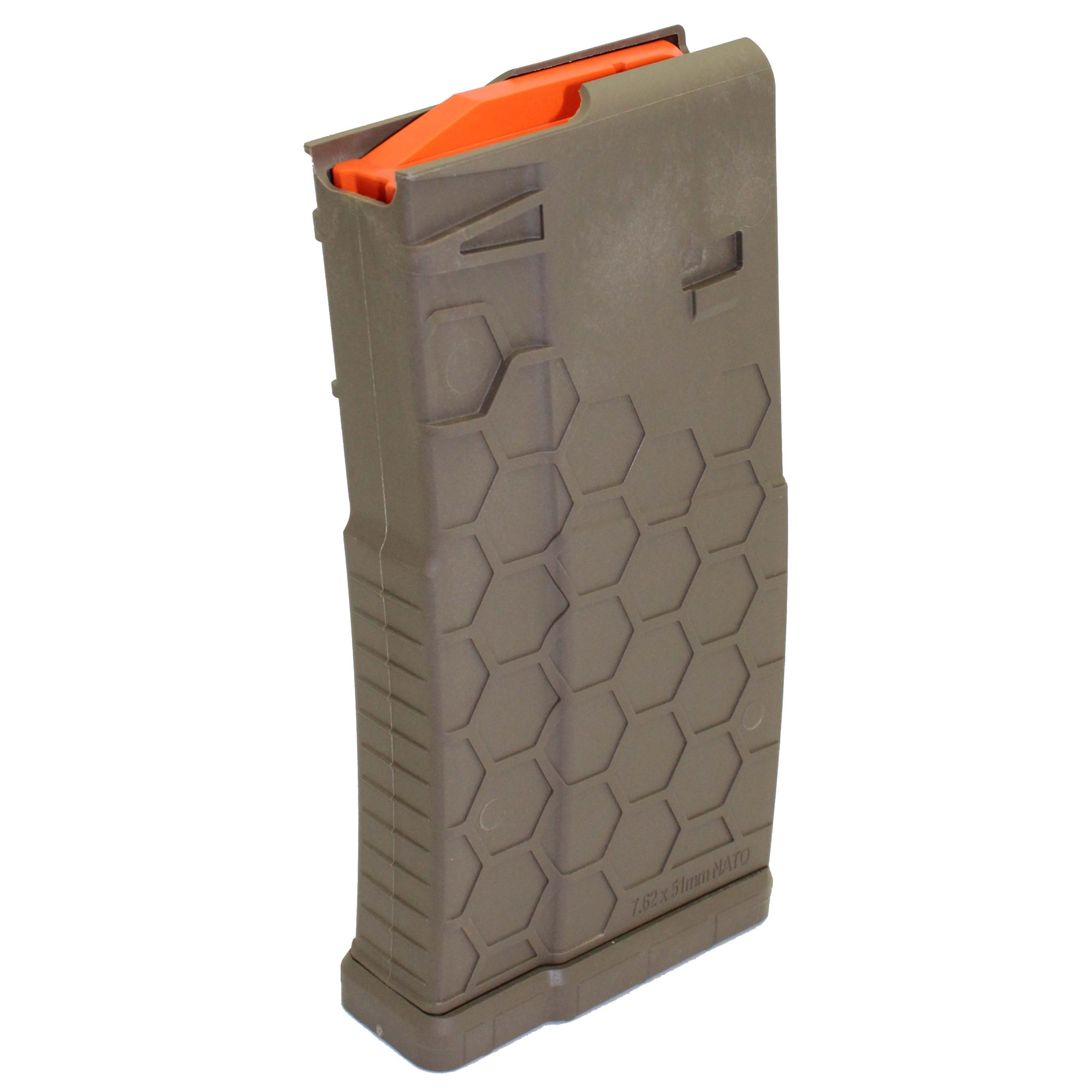 HEXMAG DPMS/SR25/LaRue OBR 308 Winchester Magazine 20rd – Flat Dark Earth