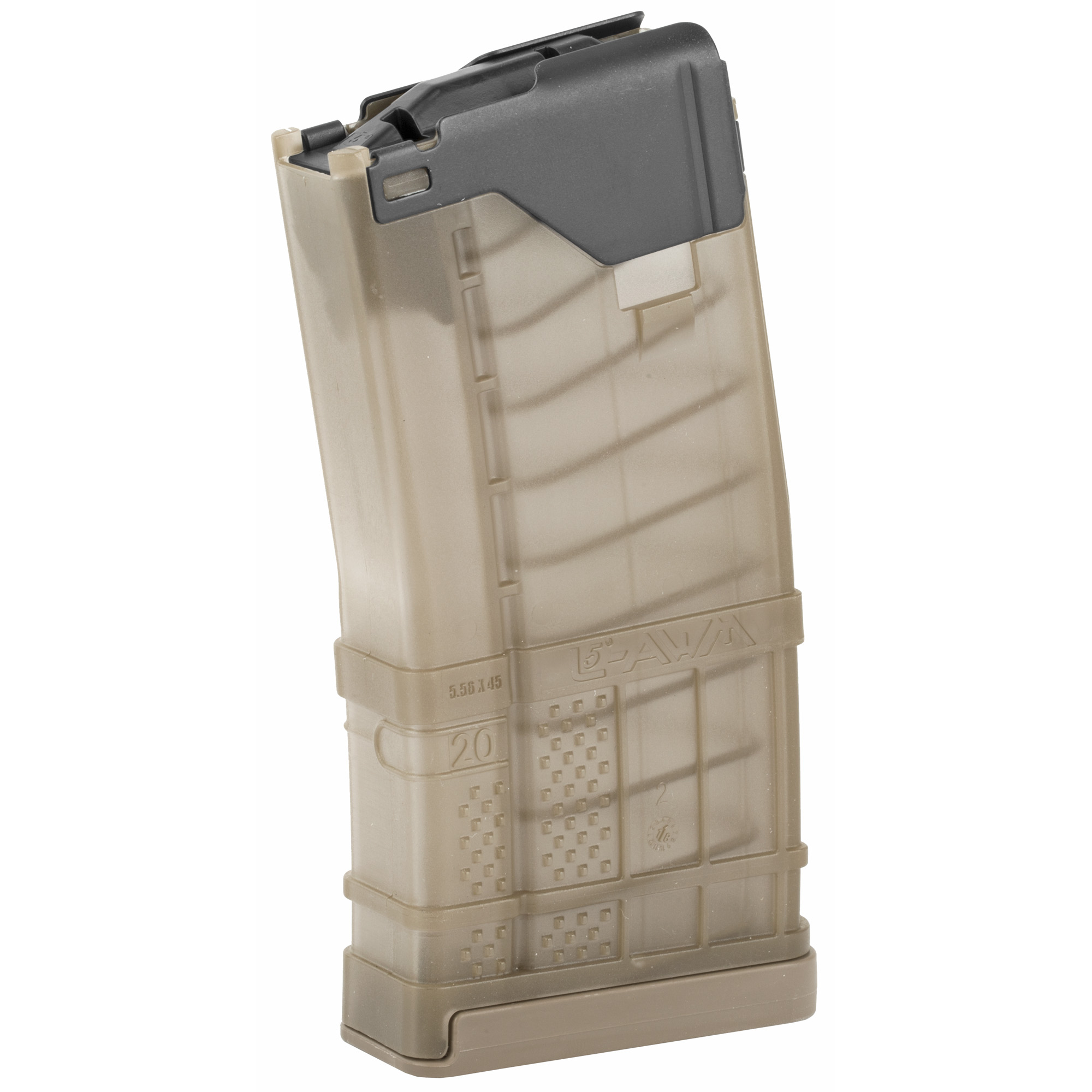 Lancer AR-15 L5 Advanced Warfighter 5.56 NATO Magazine 20rd – Translucent Dark Earth