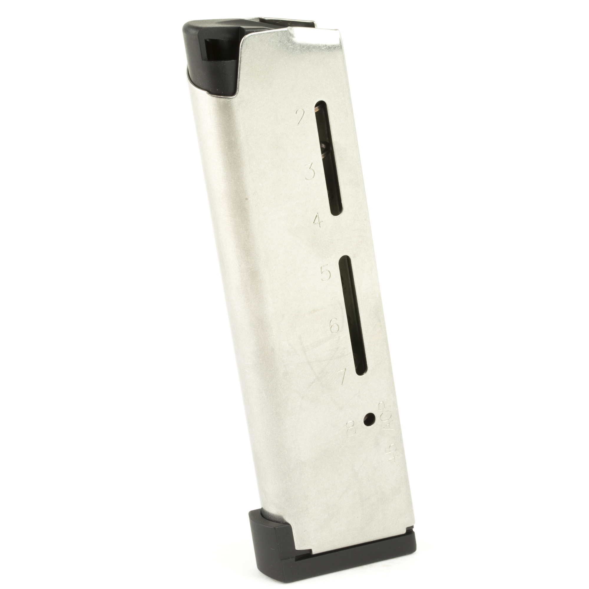 Wilson Combat 1911 Elite Tactical Magazine Heavy Duty/+P 45 ACP 8rd – Silver