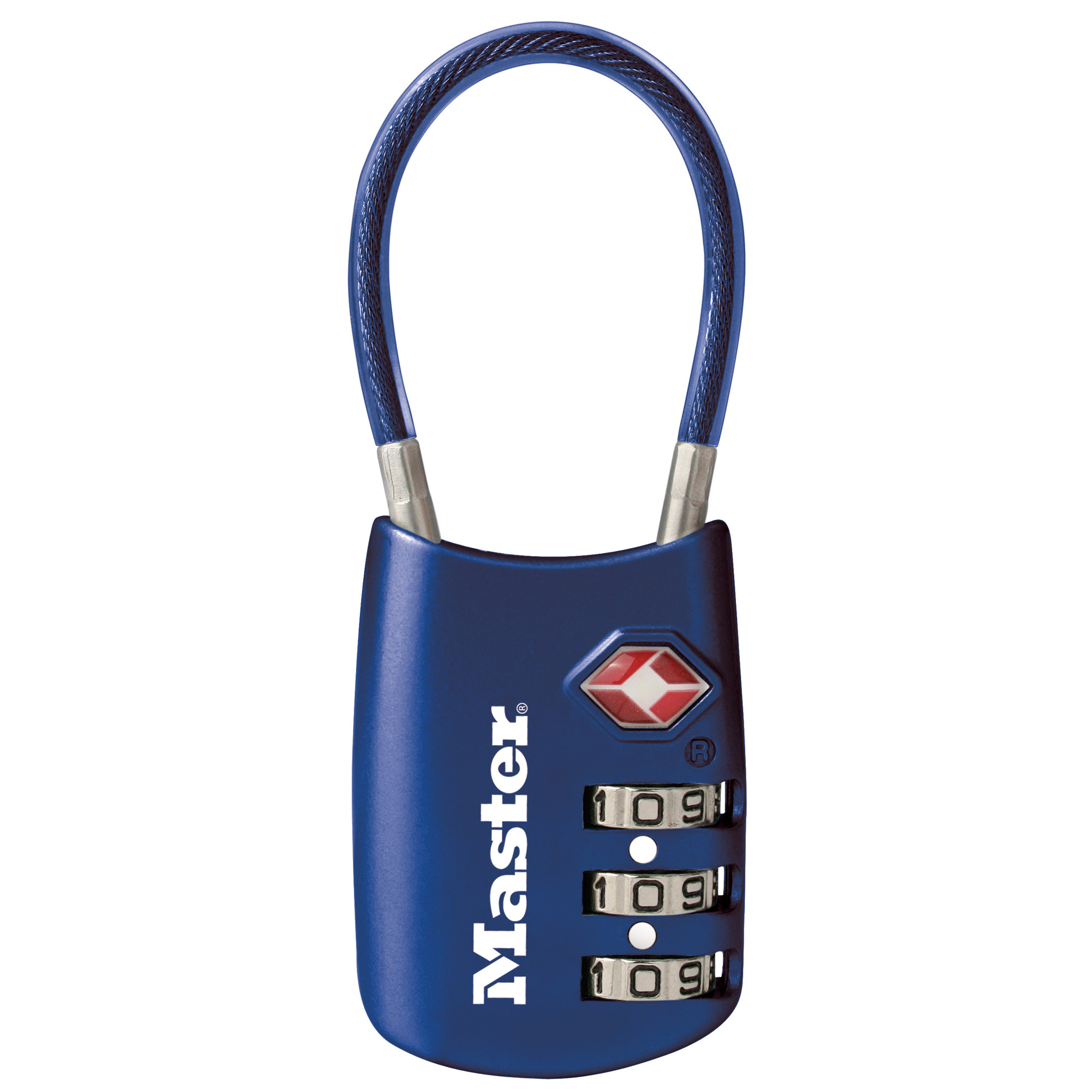 MasterLock Flexible Shackle – Blue