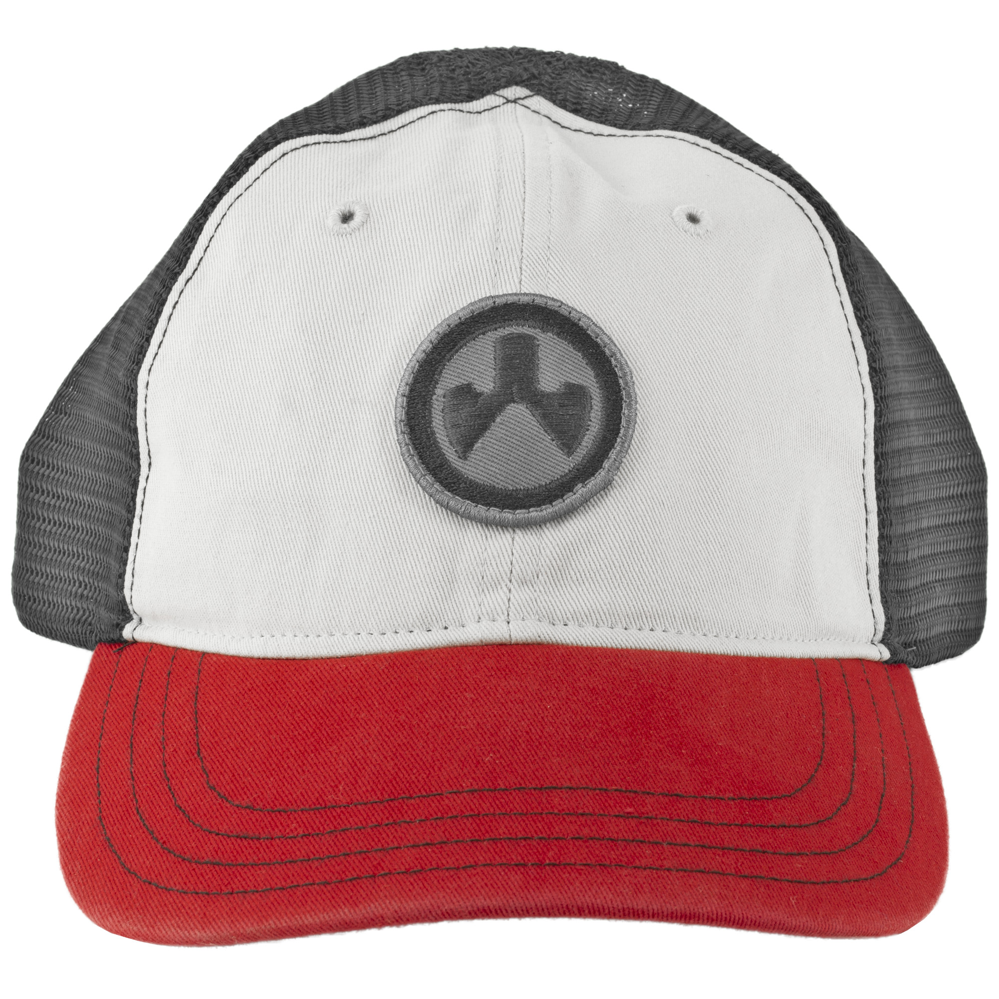 Magpul Icon Patch Garment Washed Trucker – Stone/Black/Red – OSFA