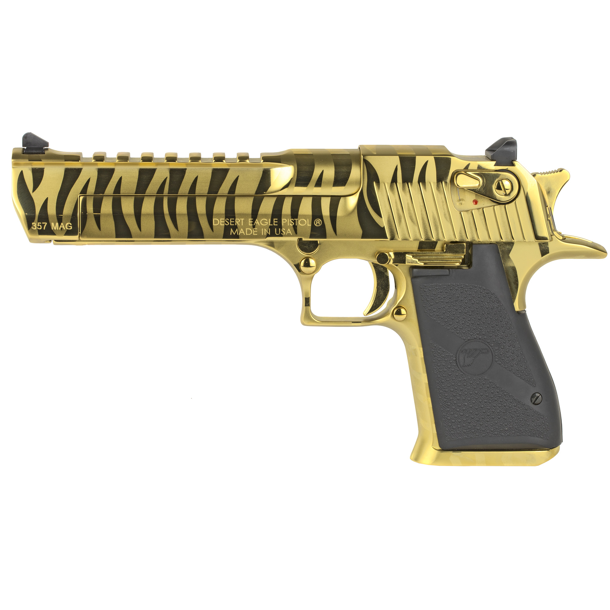 Magnum Research MK19 Desert Eagle Single Action 6″ 357 Magnum 9rd – Gold, Tiger Stripe