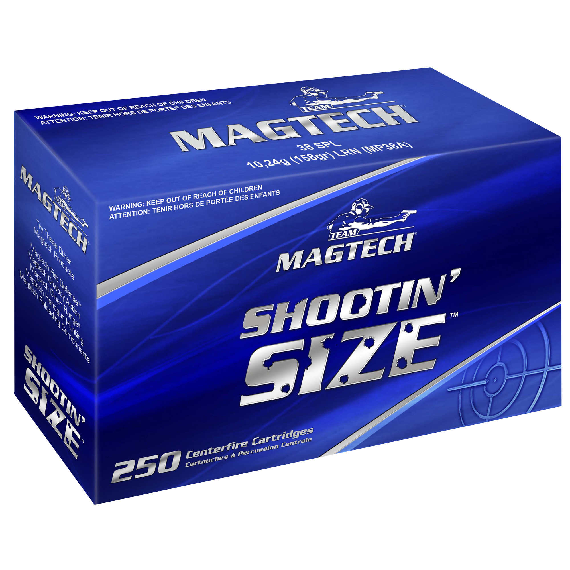 Magtech Sport Shooting 10mm 180gr Lead Round Nose – 1000rd