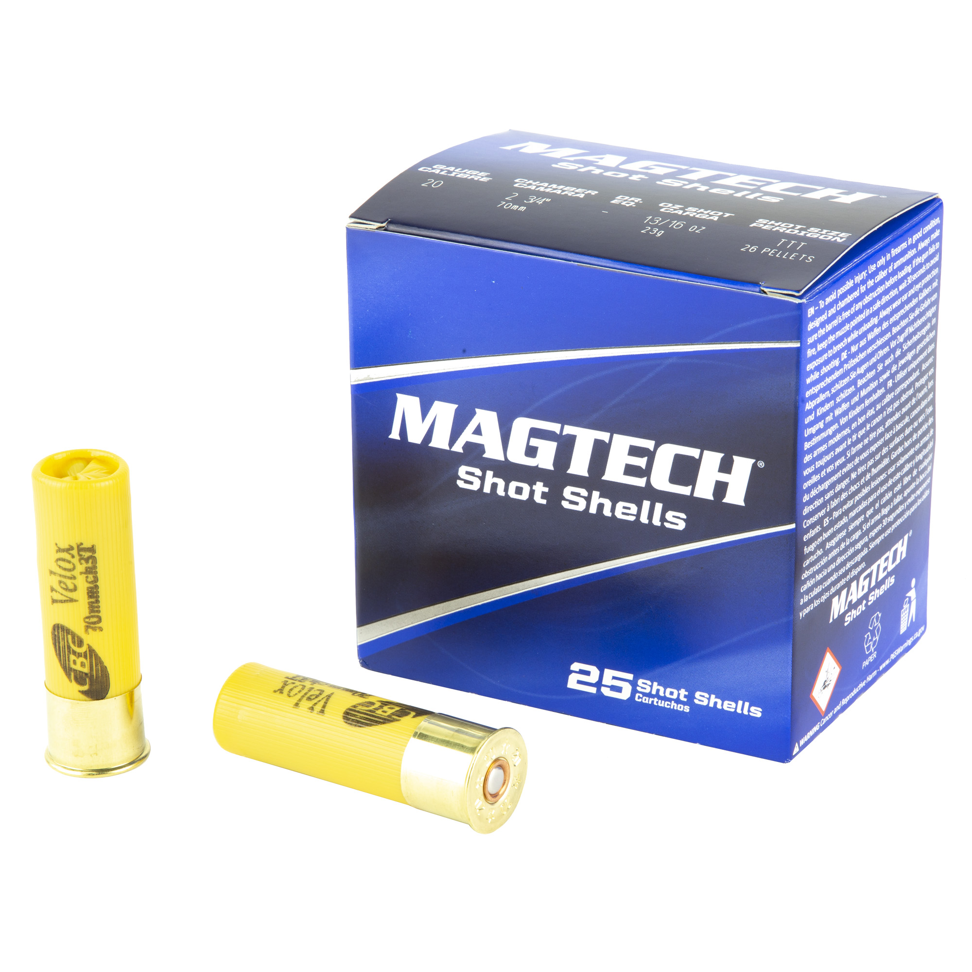 Magtech Shot Shells 20 Gauge 2.75″ Buck Shot/Hollow Point – 25rd