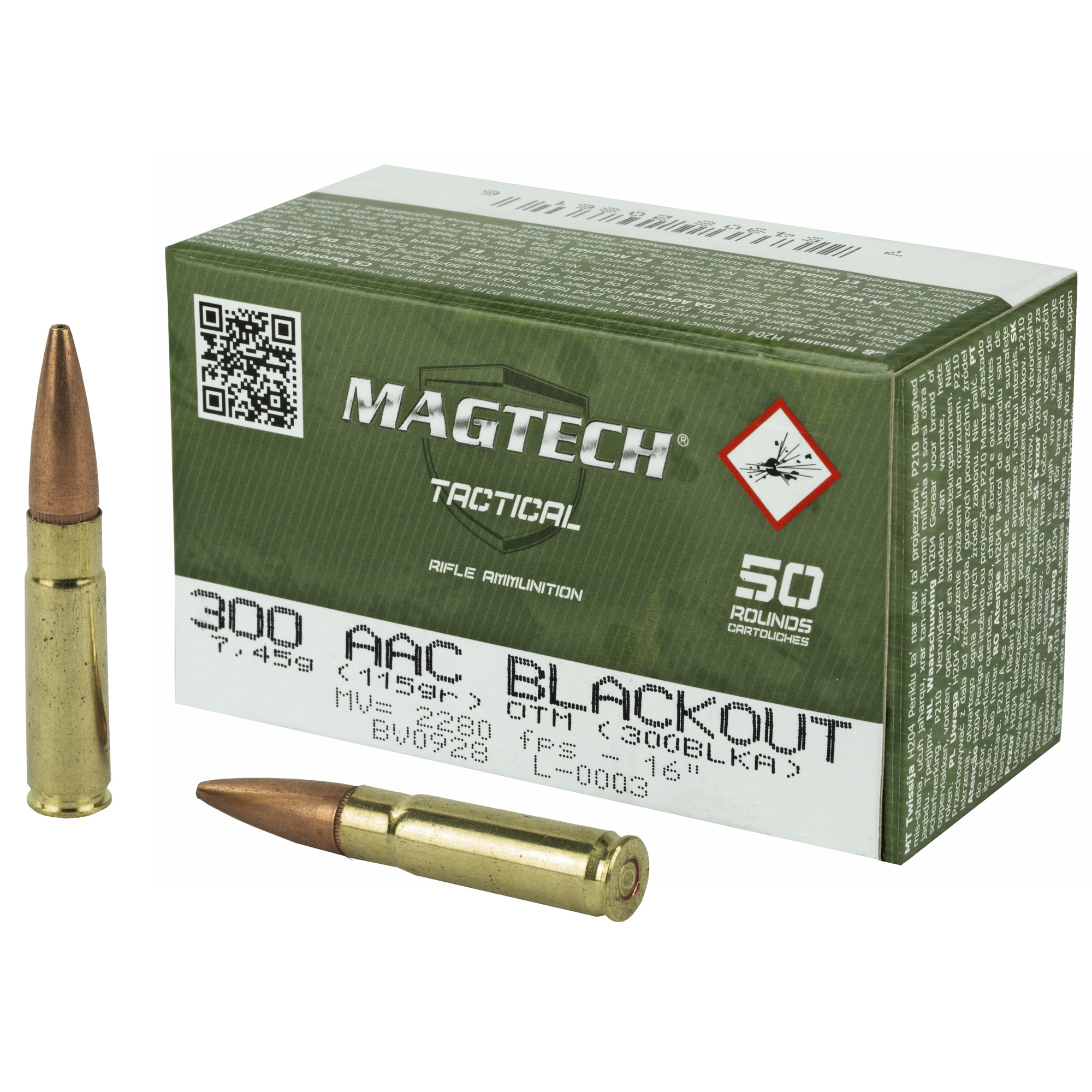 Magtech First Defense 300 Blackout 115gr Hollow Point – 50rd