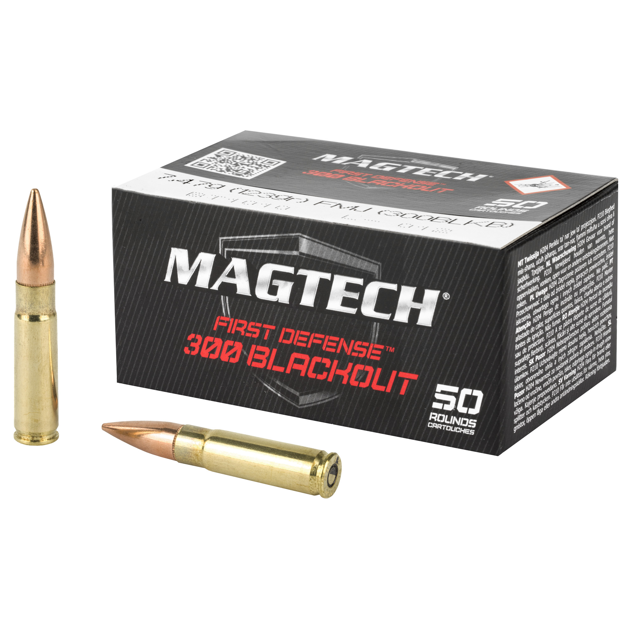 Magtech First Defense 300 Blackout 123gr Full Metal Jacket – 50rd