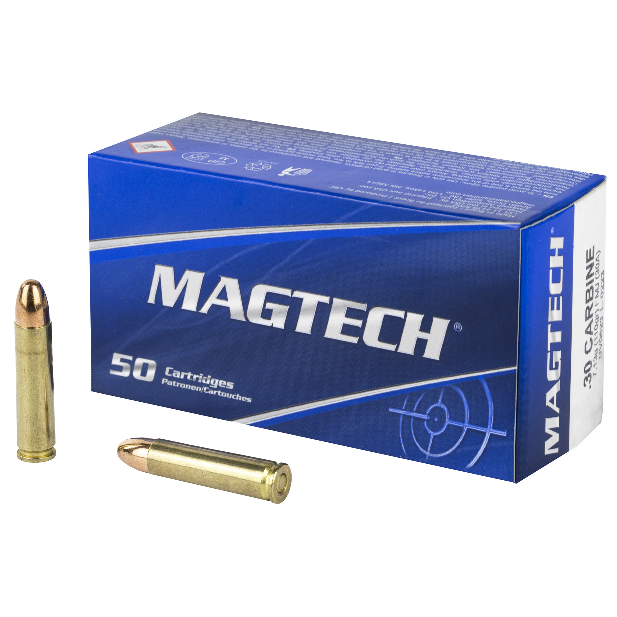 Magtech Sport Shooting 30 Carbine 110gr Full Metal Jacket – 50rd