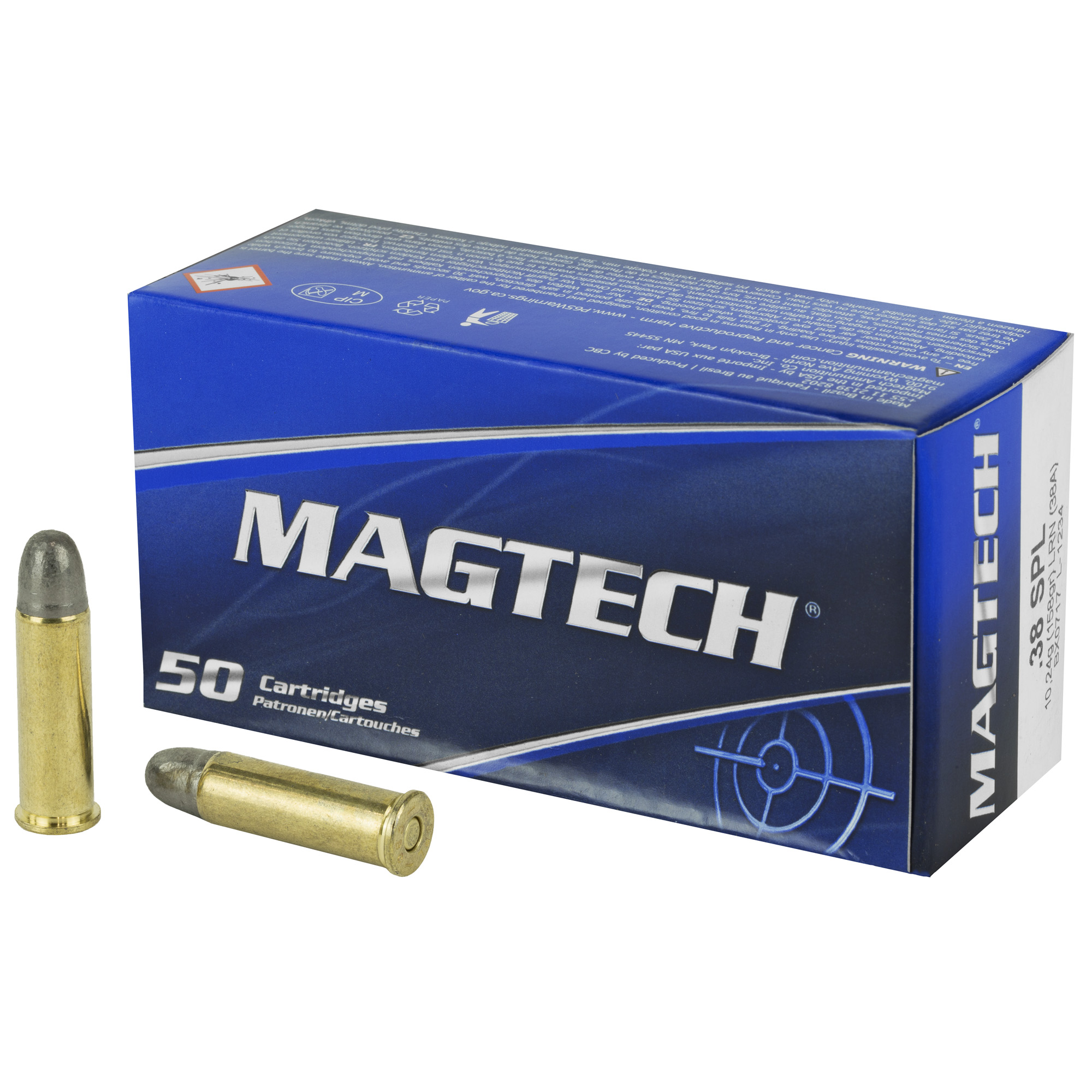 Magtech Sport Shooting 38 Special 158gr Lead Round Nose – 50rd