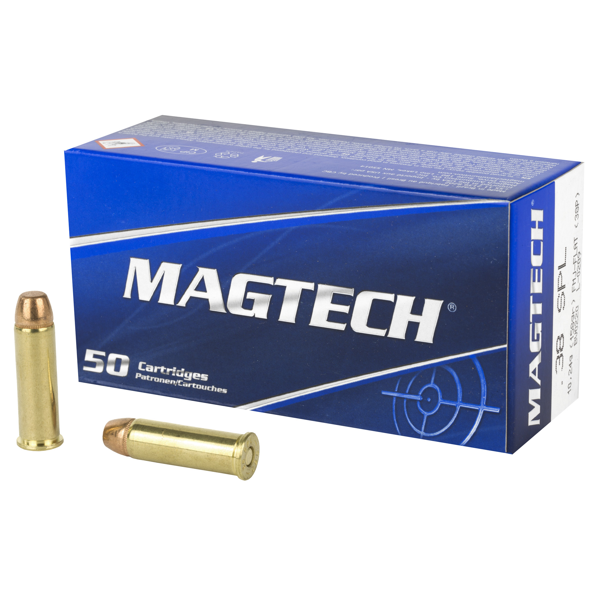 Magtech Sport Shooting 38 Special Flat 158gr Full Metal Jacket – 50rd