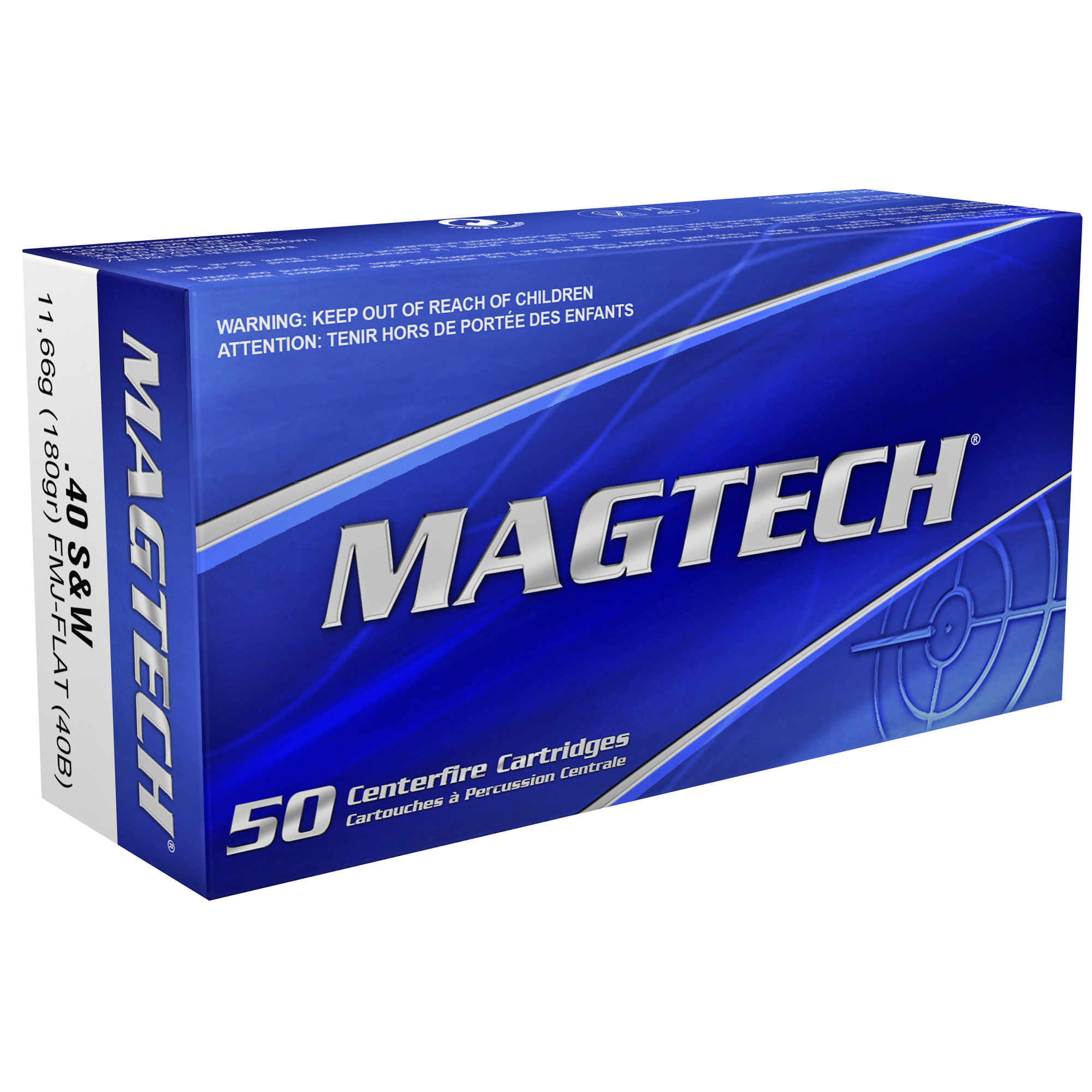 Magtech Sport Shooting 40 S&W 180gr Full Metal Jacket – 1000rd