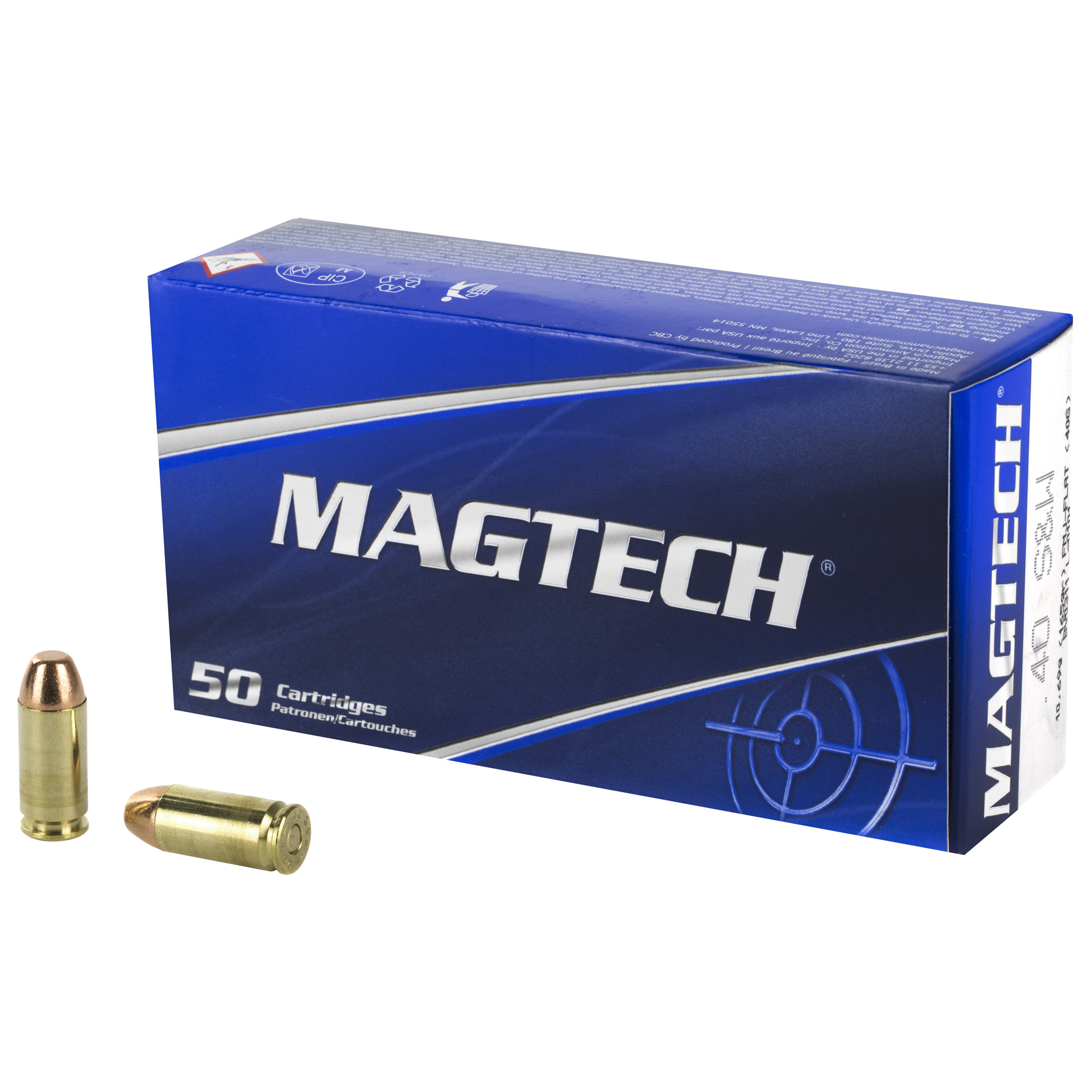 Magtech Sport Shooting 40 S&W Flat 165gr Full Metal Jacket – 50rd