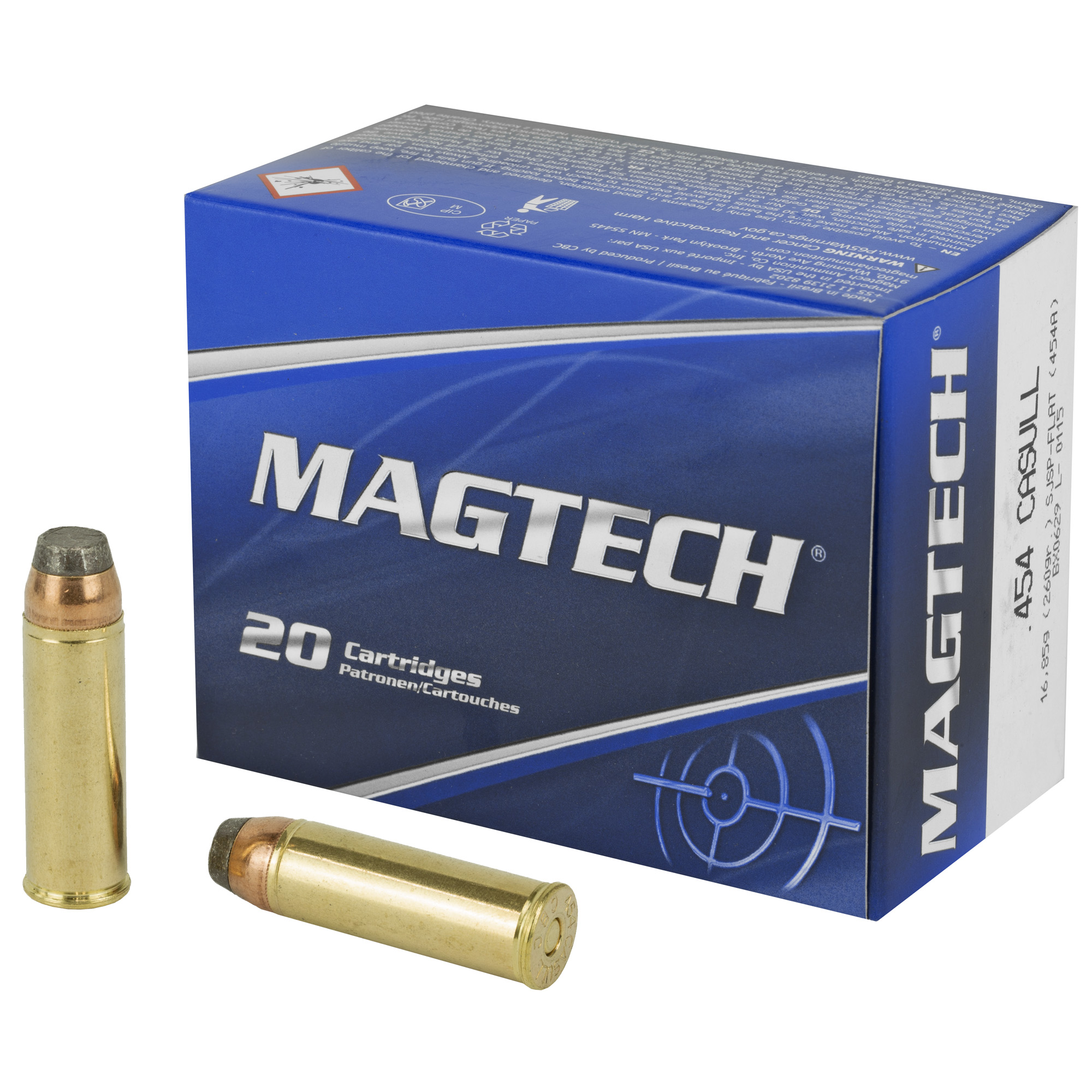 Magtech Sport Shooting 454 Casull 260gr Semi Jacketed Soft Point – 20rd