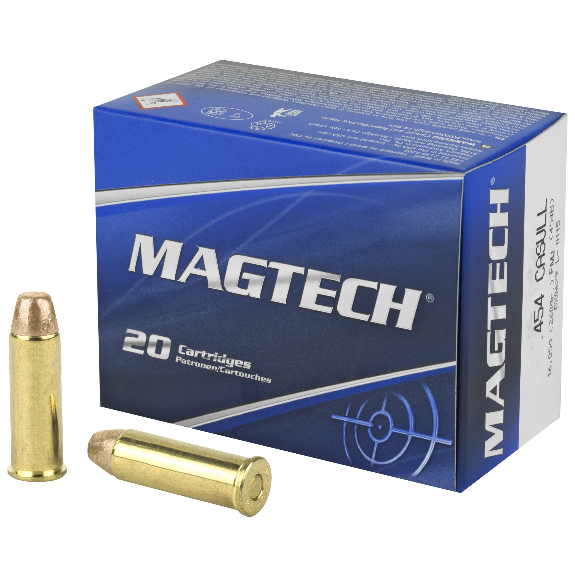 Magtech Sport Shooting 454 Casull 260gr Full Metal Jacket – 20rd