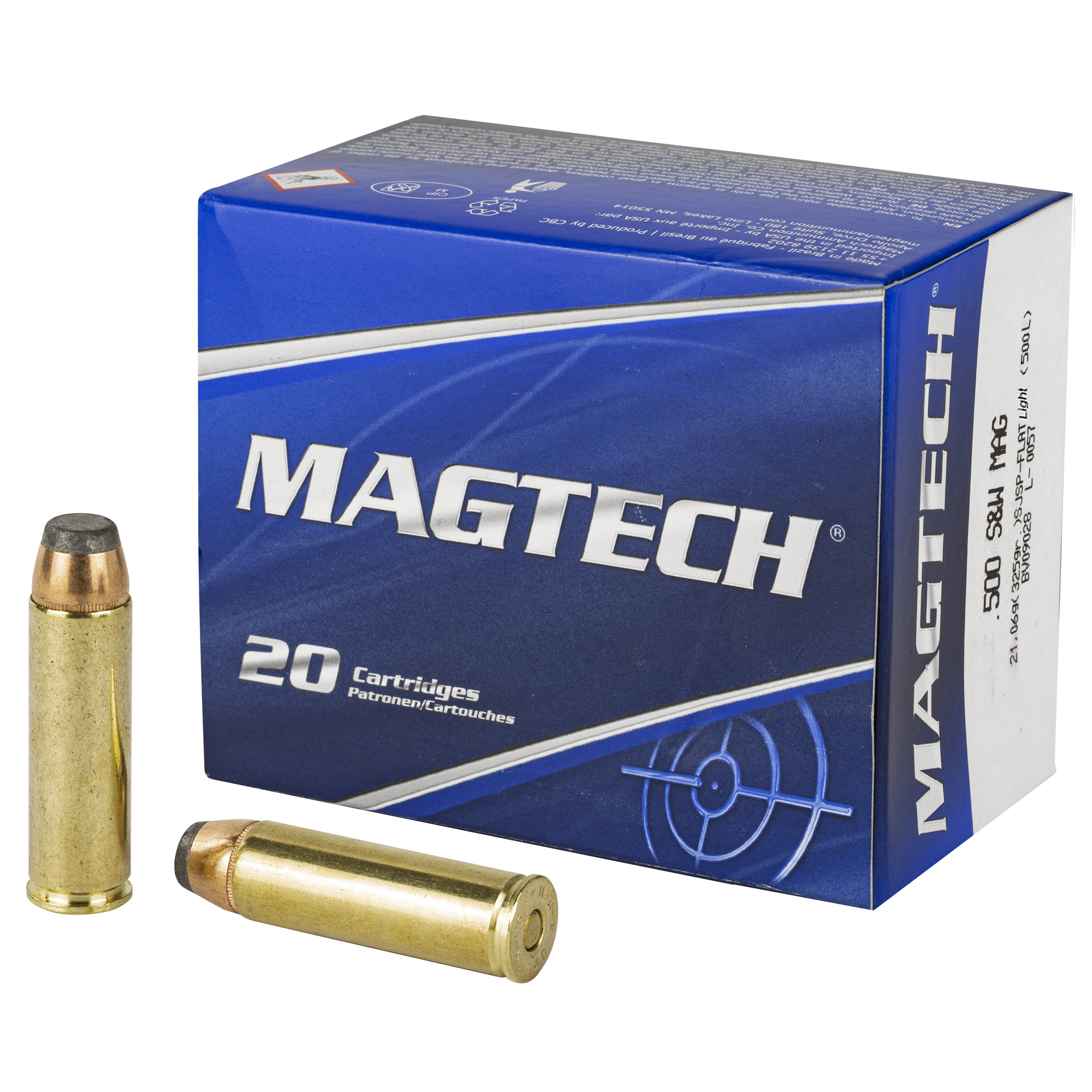 Magtech Sport Shooting 500 S&W 325gr Semi Jacketed Soft Point – 20rd