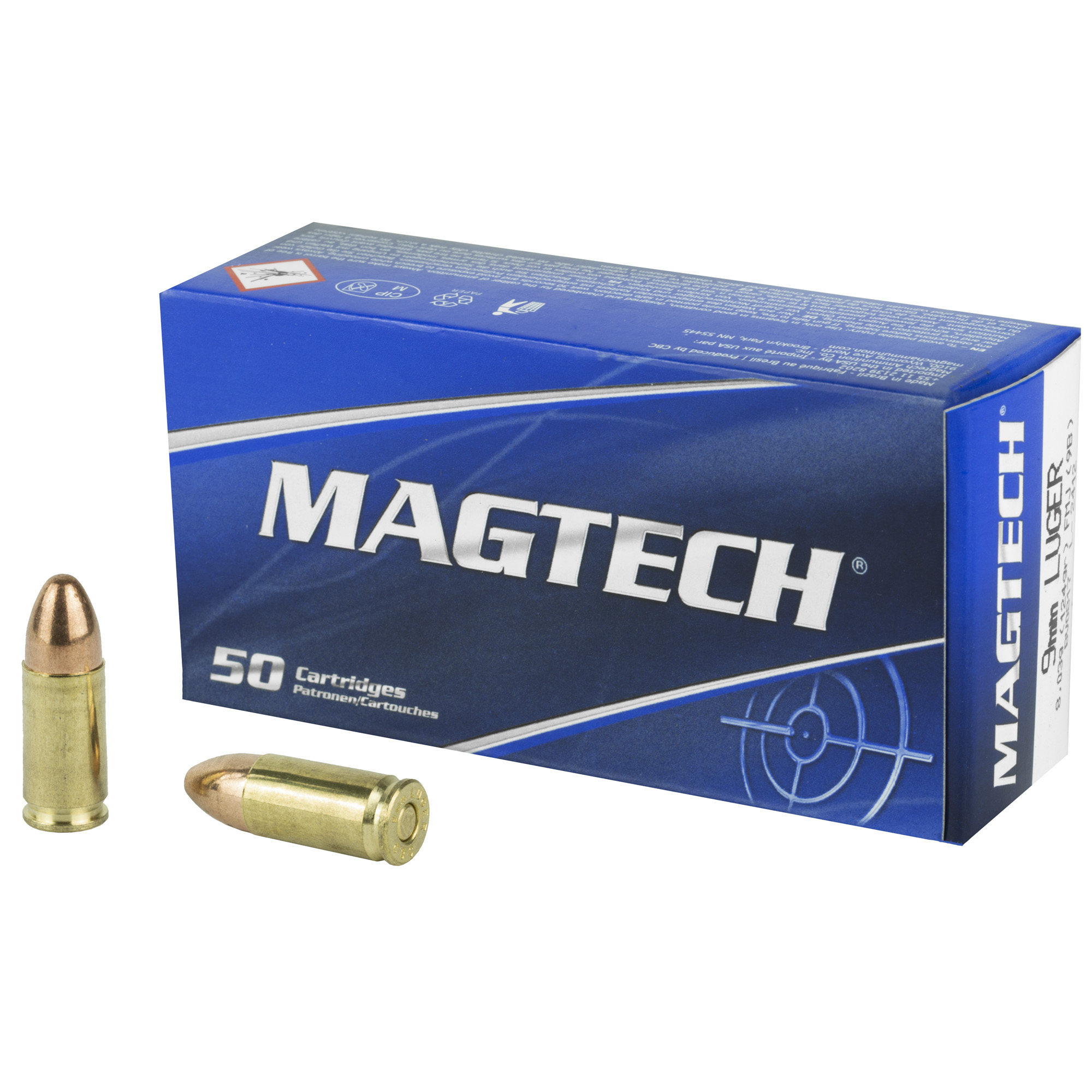 Magtech Sport Shooting 9mm 124gr Full Metal Jacket – 50rd