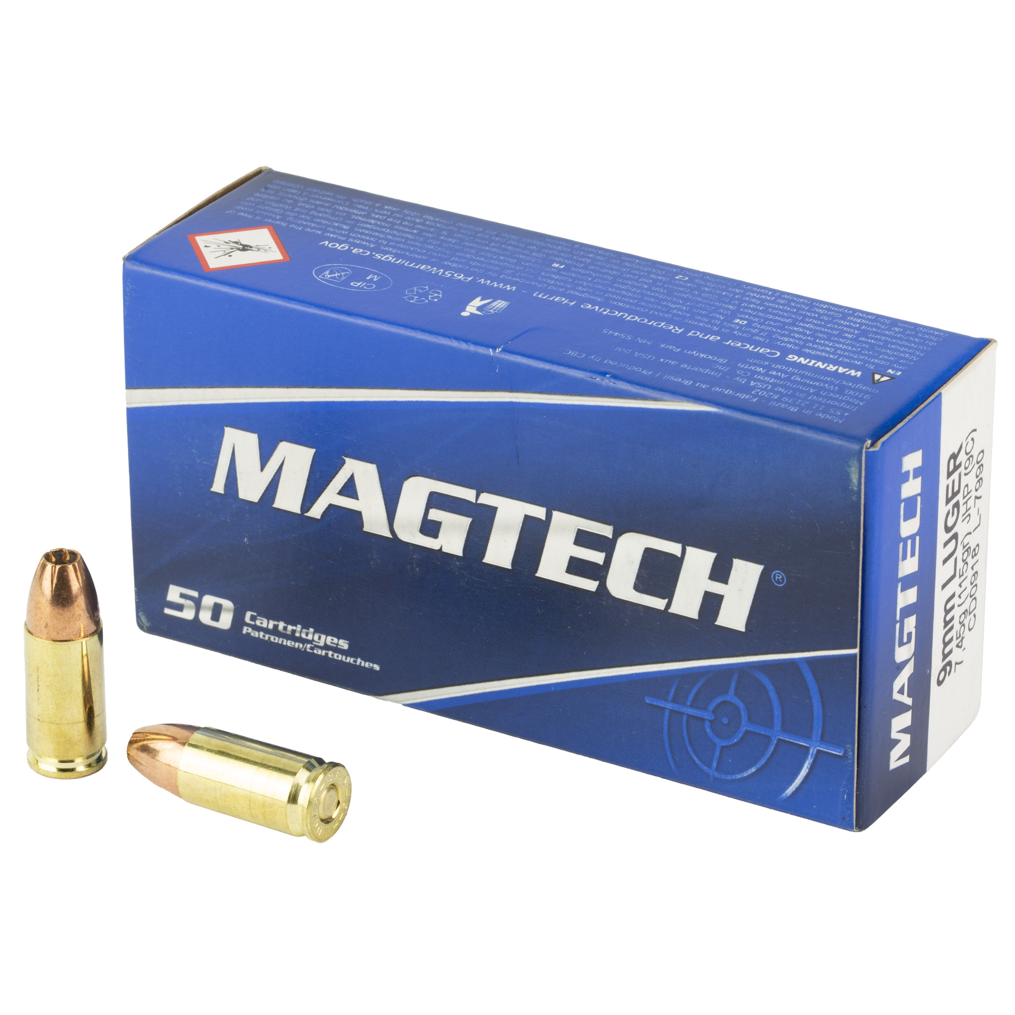 Magtech Sport Shooting 9mm 115gr Jacketed Hollow Point – 50rd