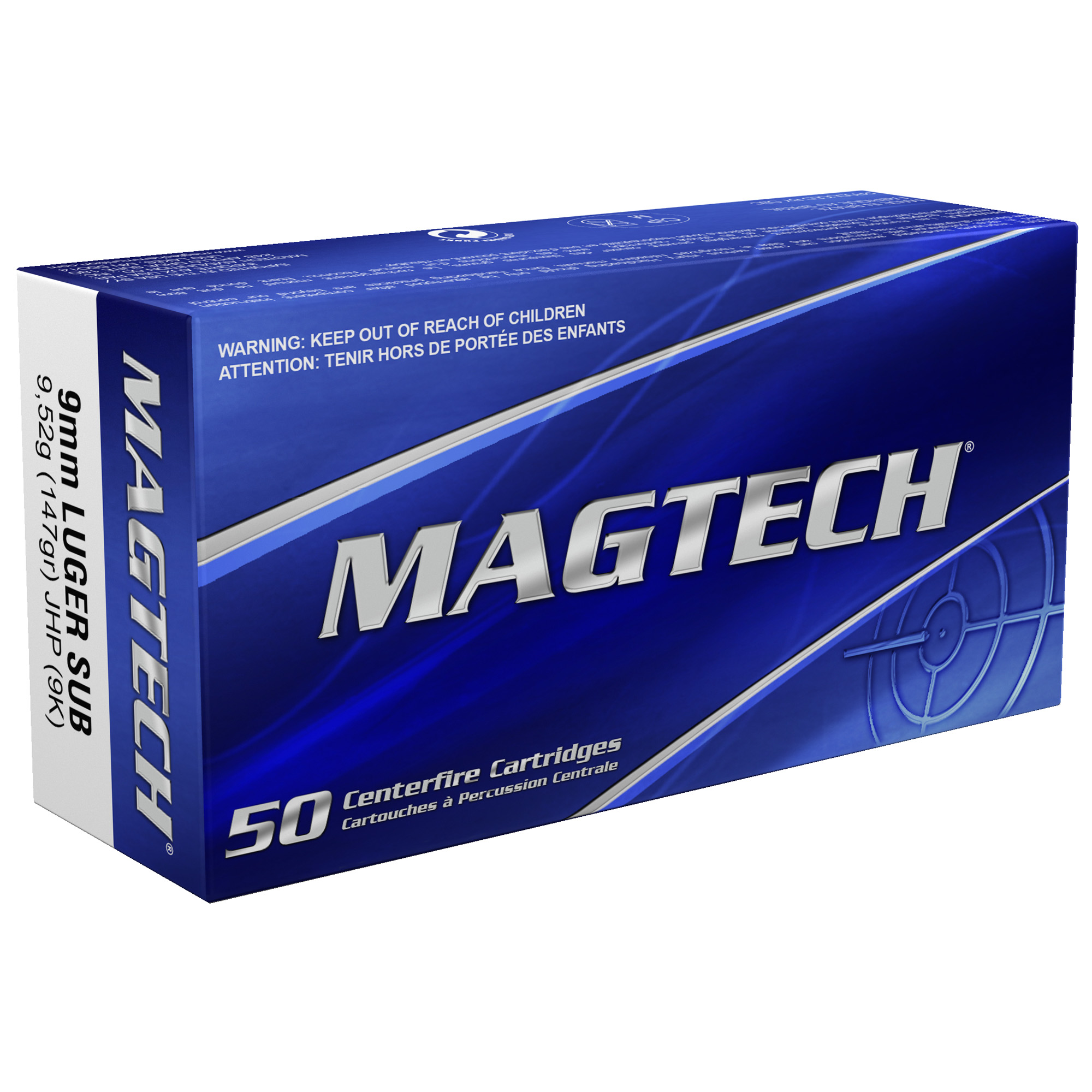 Magtech Sport Shooting 9mm 147gr Jacketed Hollow Point – 50rd