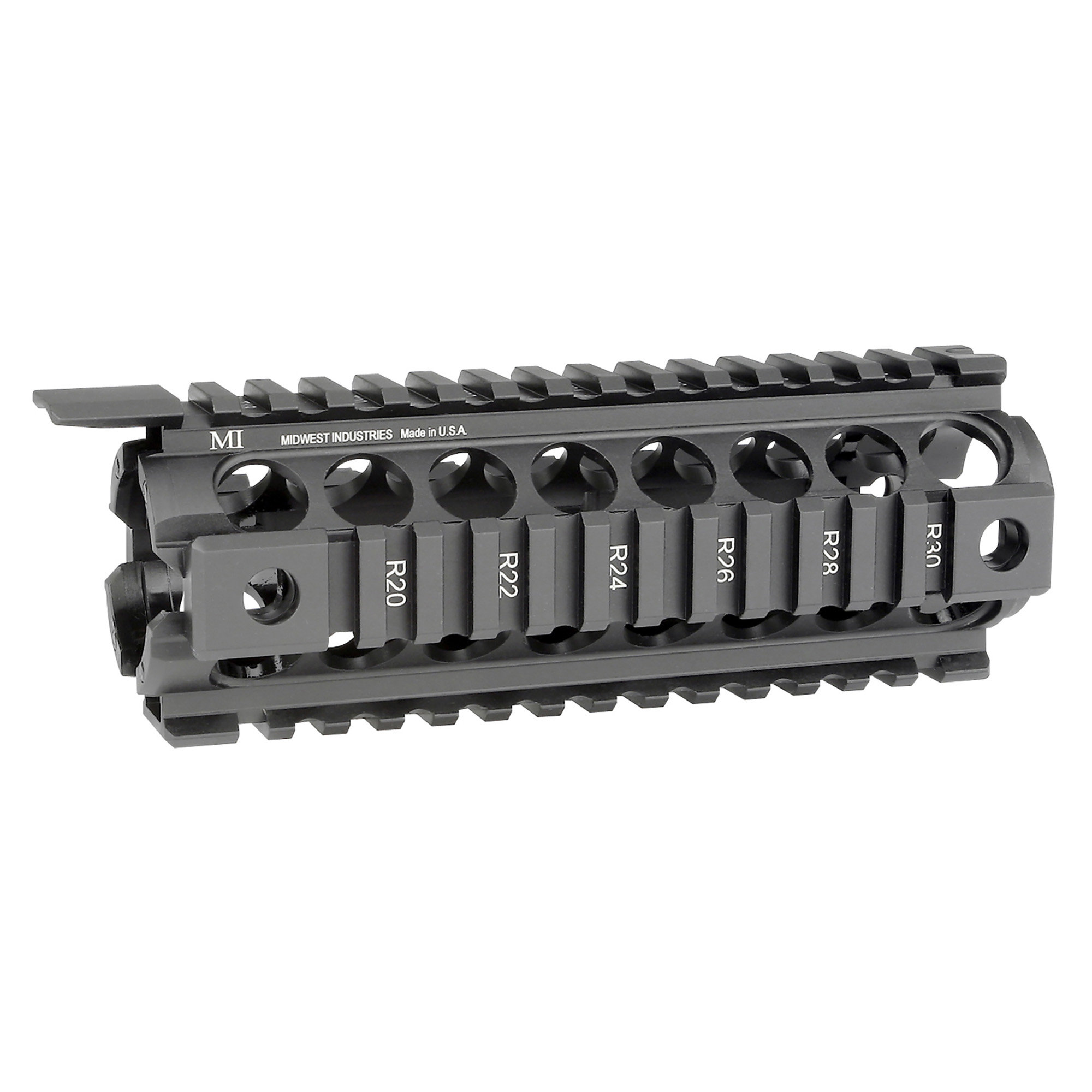 Midwest Industries AR-15 G2 Two Piece Drop-In Handguard Carbine – Black