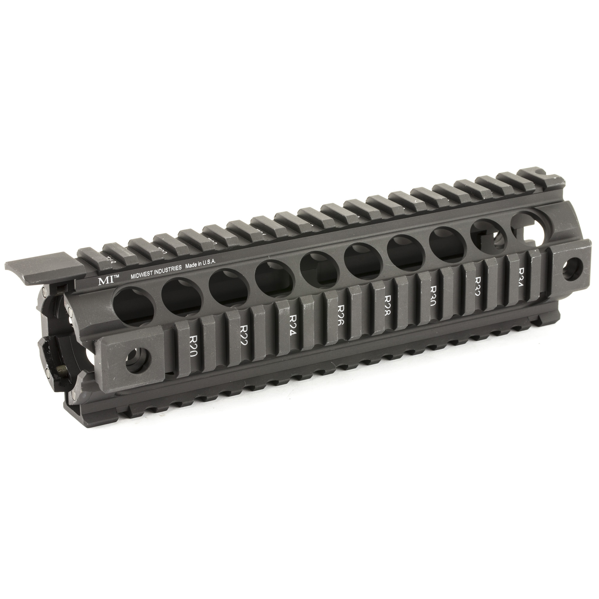 Midwest Industries AR-15 G2 Two Piece Drop-In Handguard Mid Length – Black