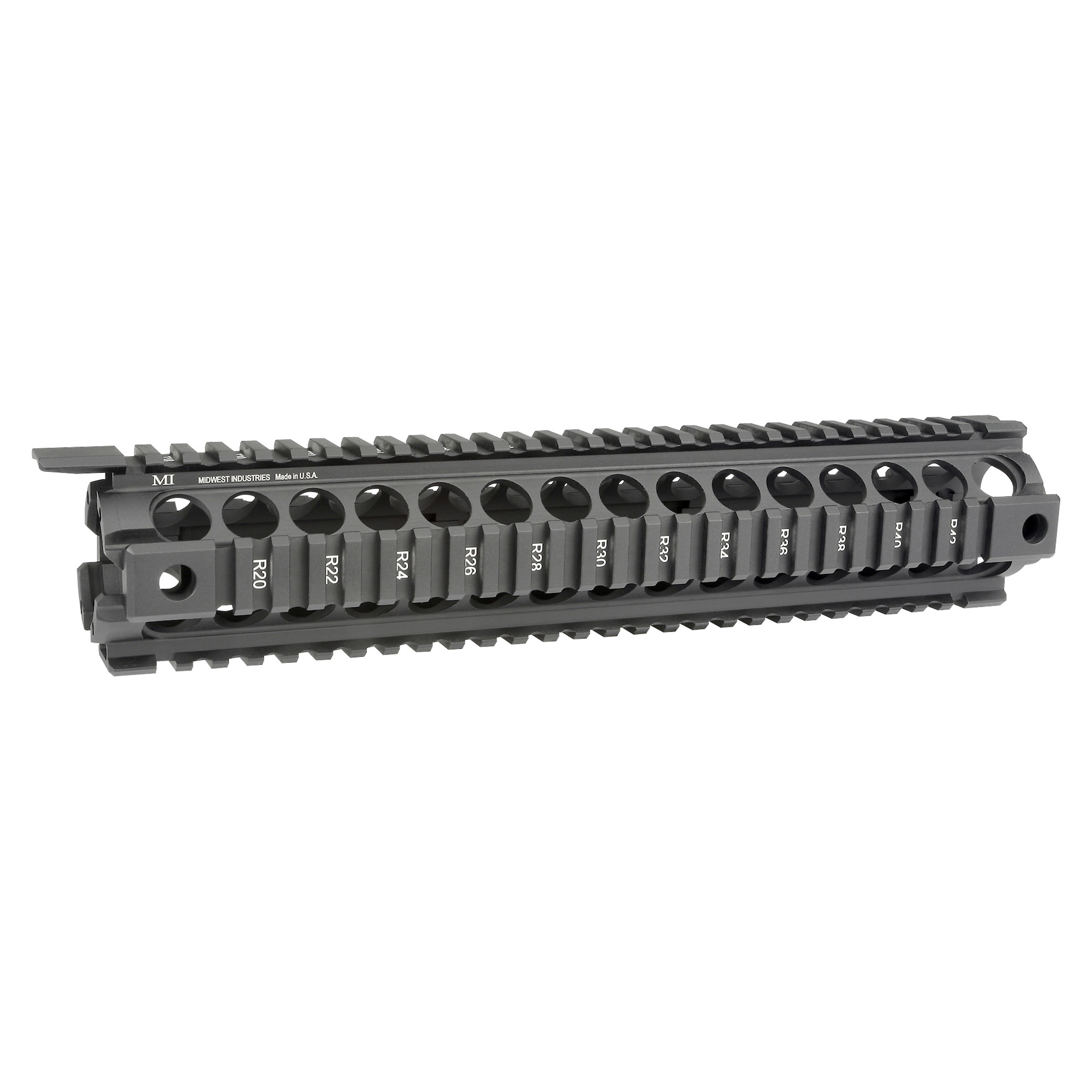 Midwest Industries AR-15 G2 Two Piece Drop-In Handguard Rifle Length – Black