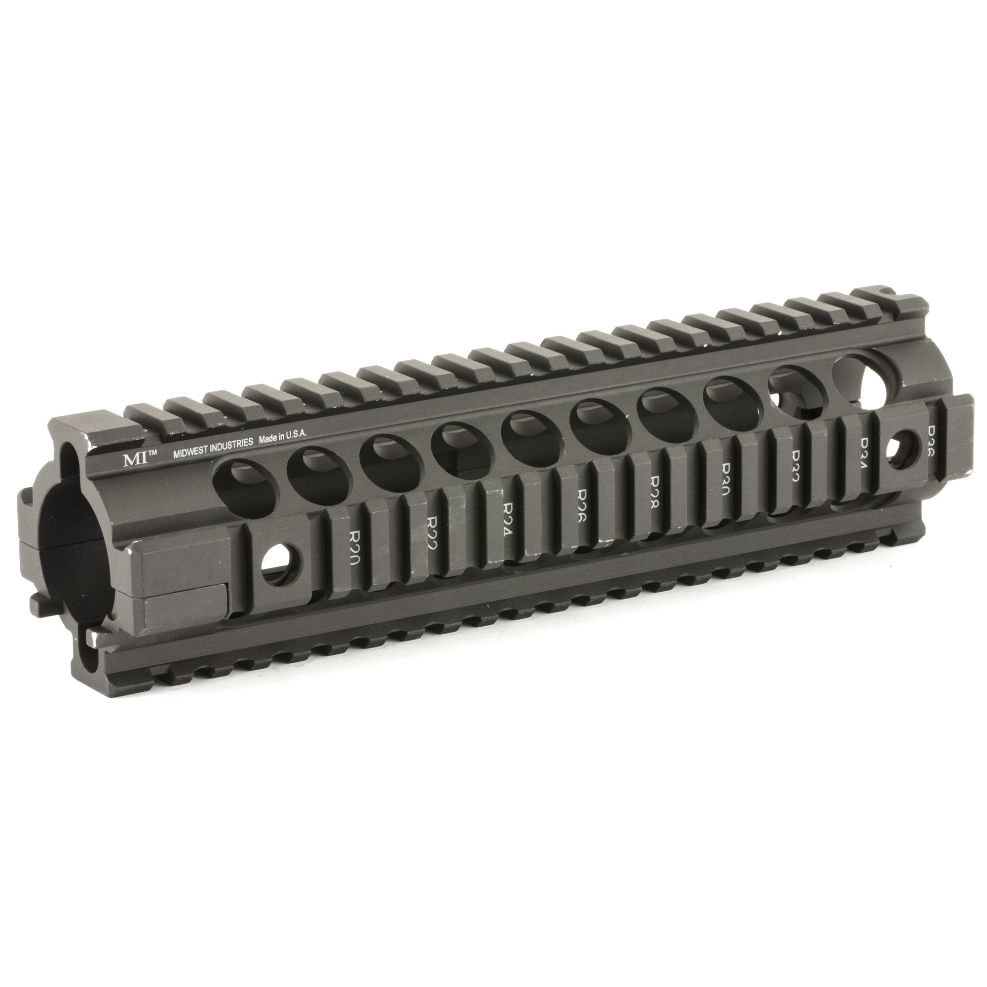 Midwest Industries AR-15 G2 Two Piece Free Float Handguard Mid Length – Black